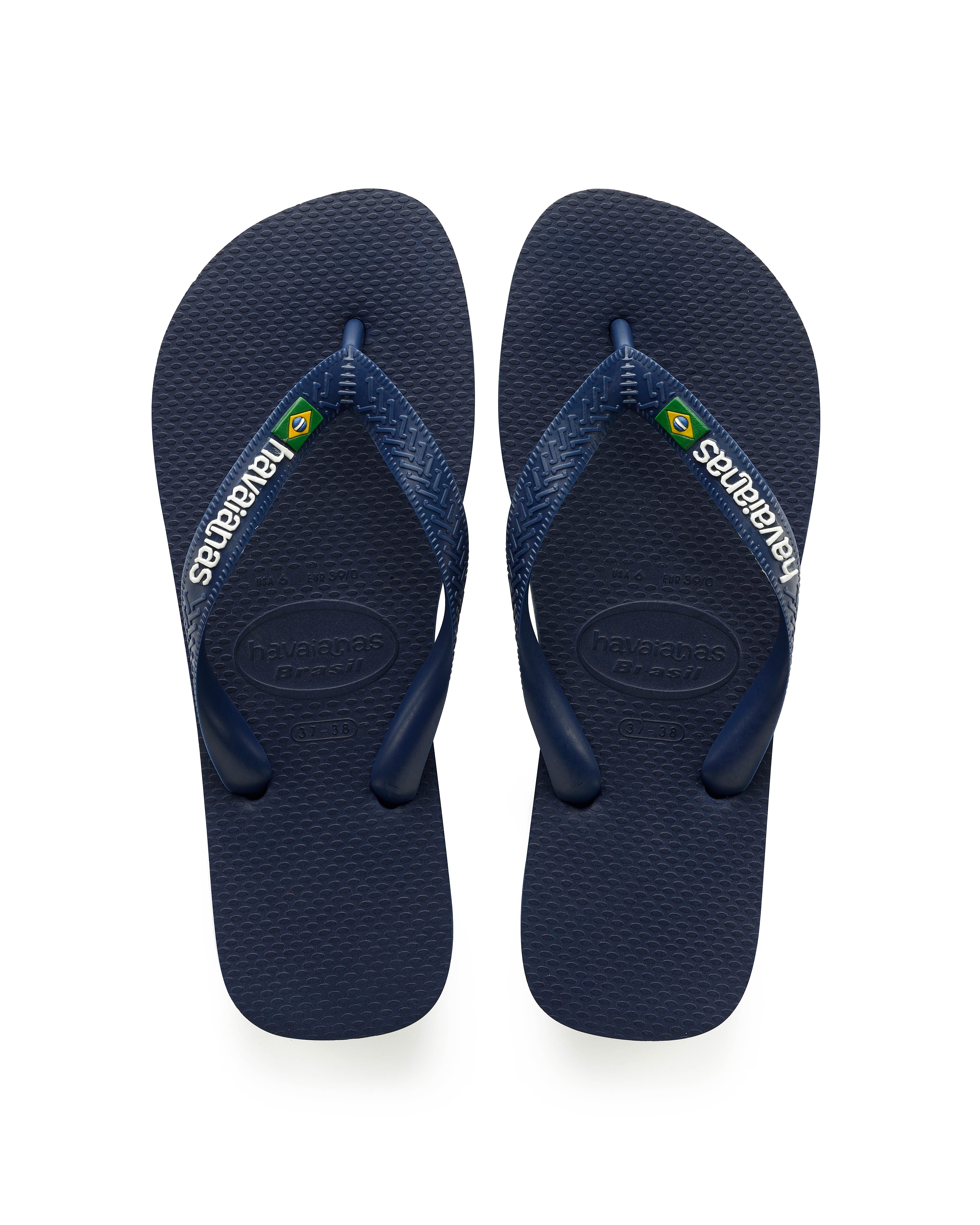 Havaianas Brasil logo blu con logo bianco 34-38