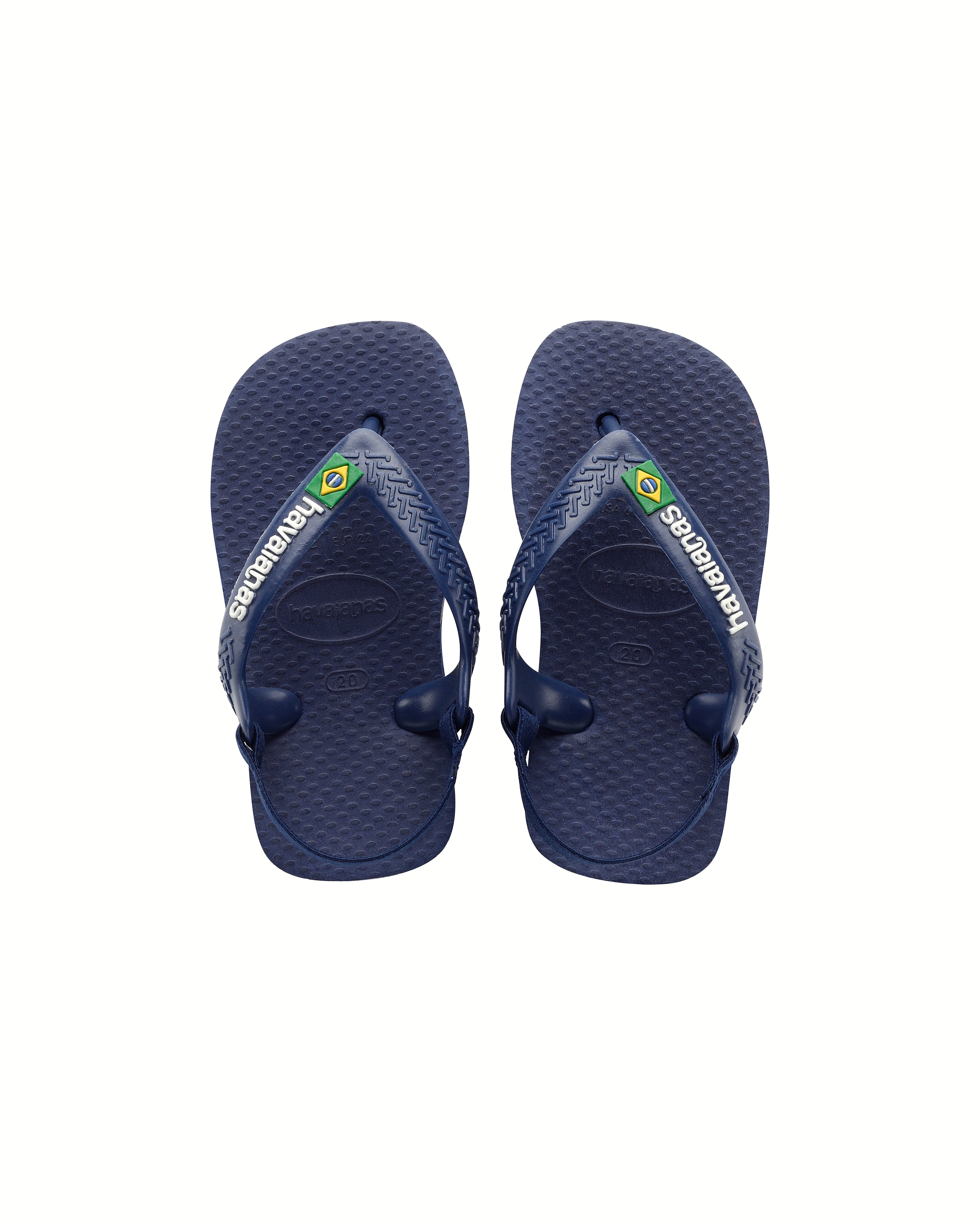 Baby Brasil Logo blu con logo bianco