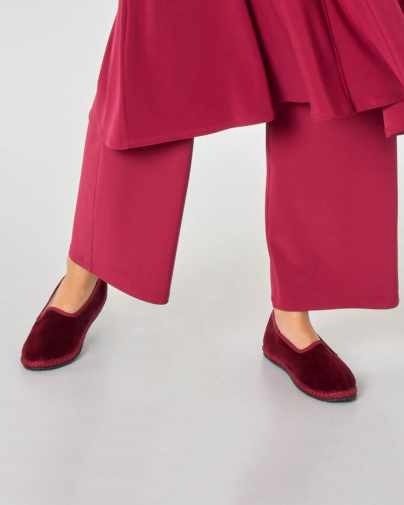 Friulane in velluto color bordeaux image