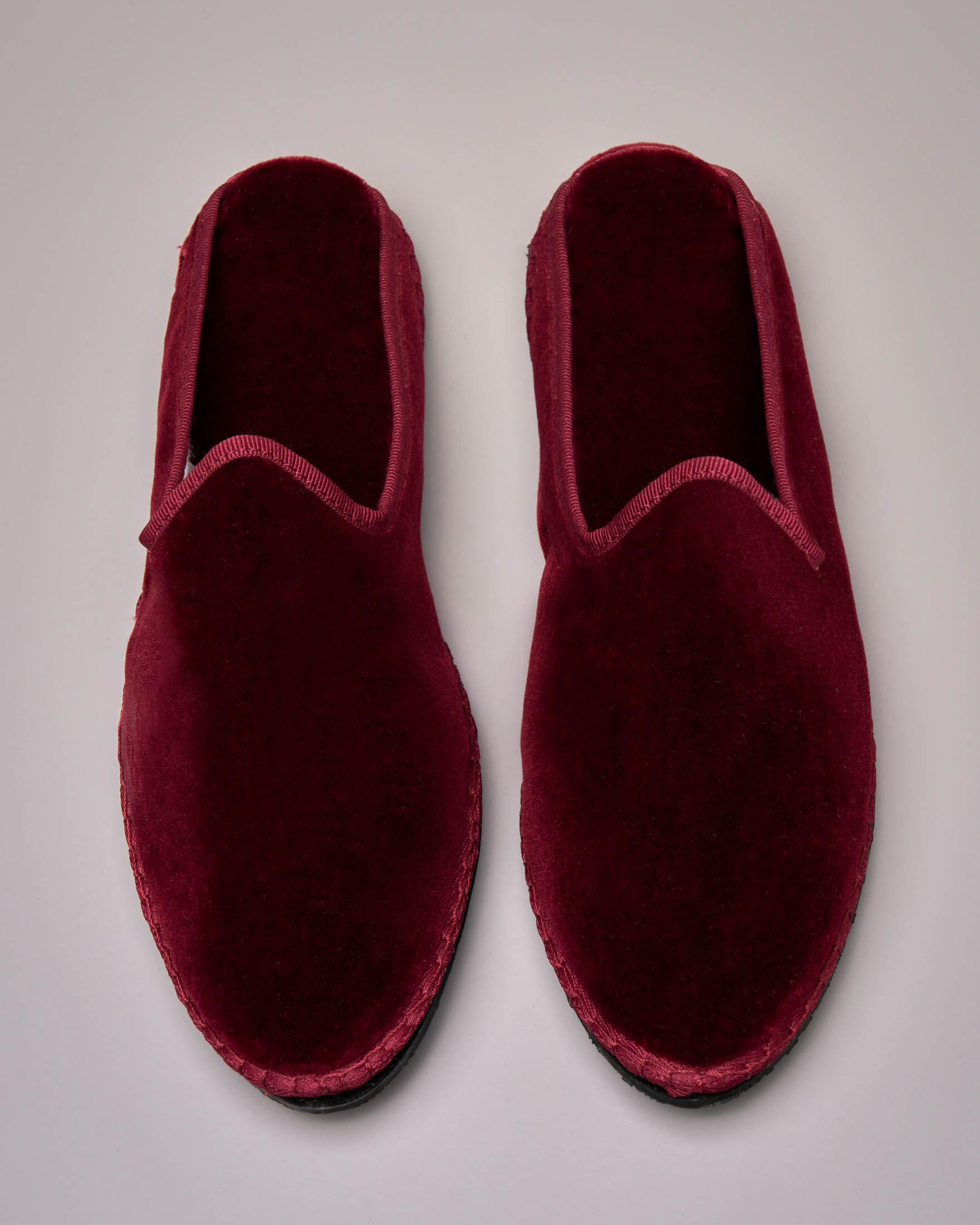 Friulane modello sabot in velluto bordeaux image