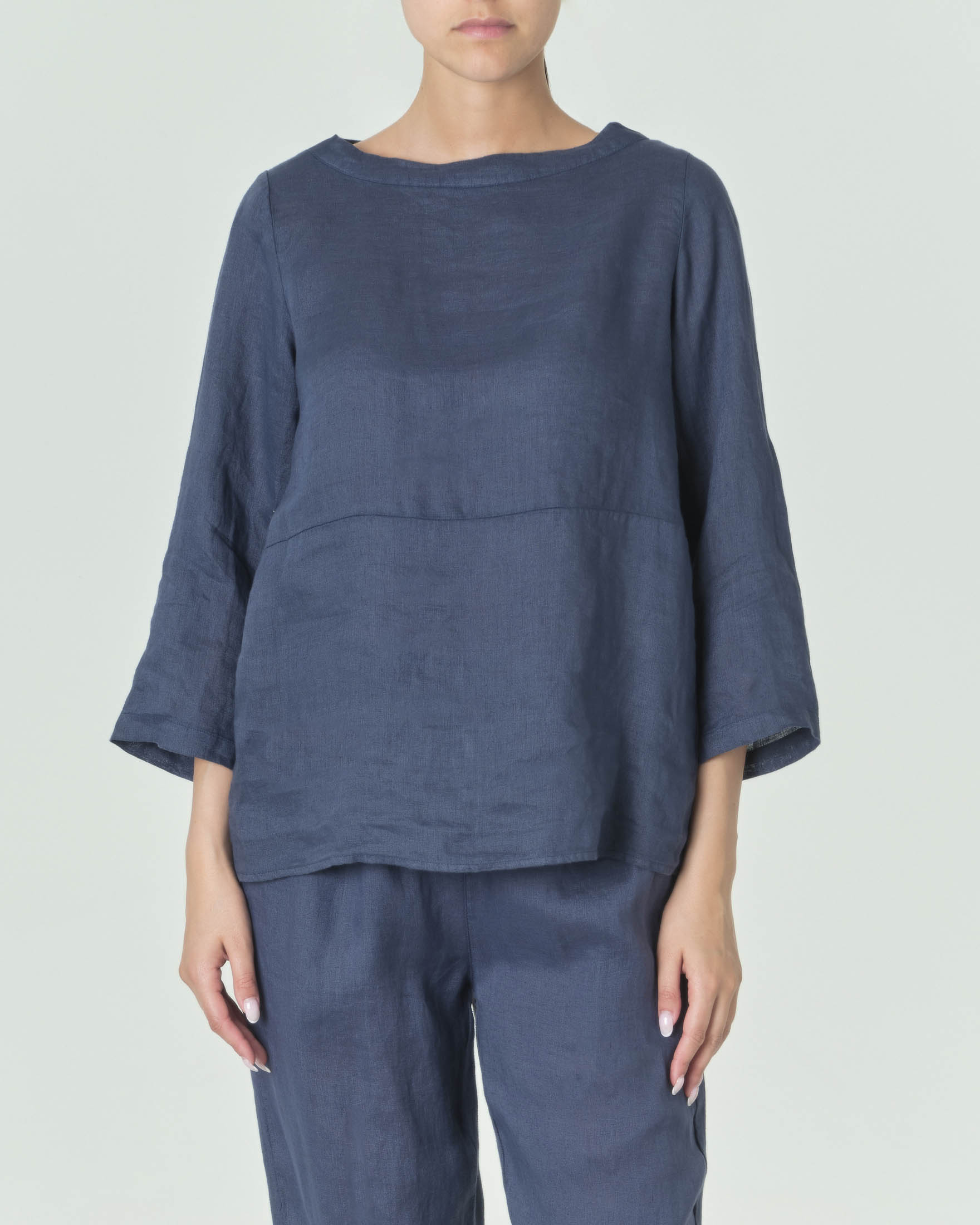 RAFFA LINEN BLUSA
