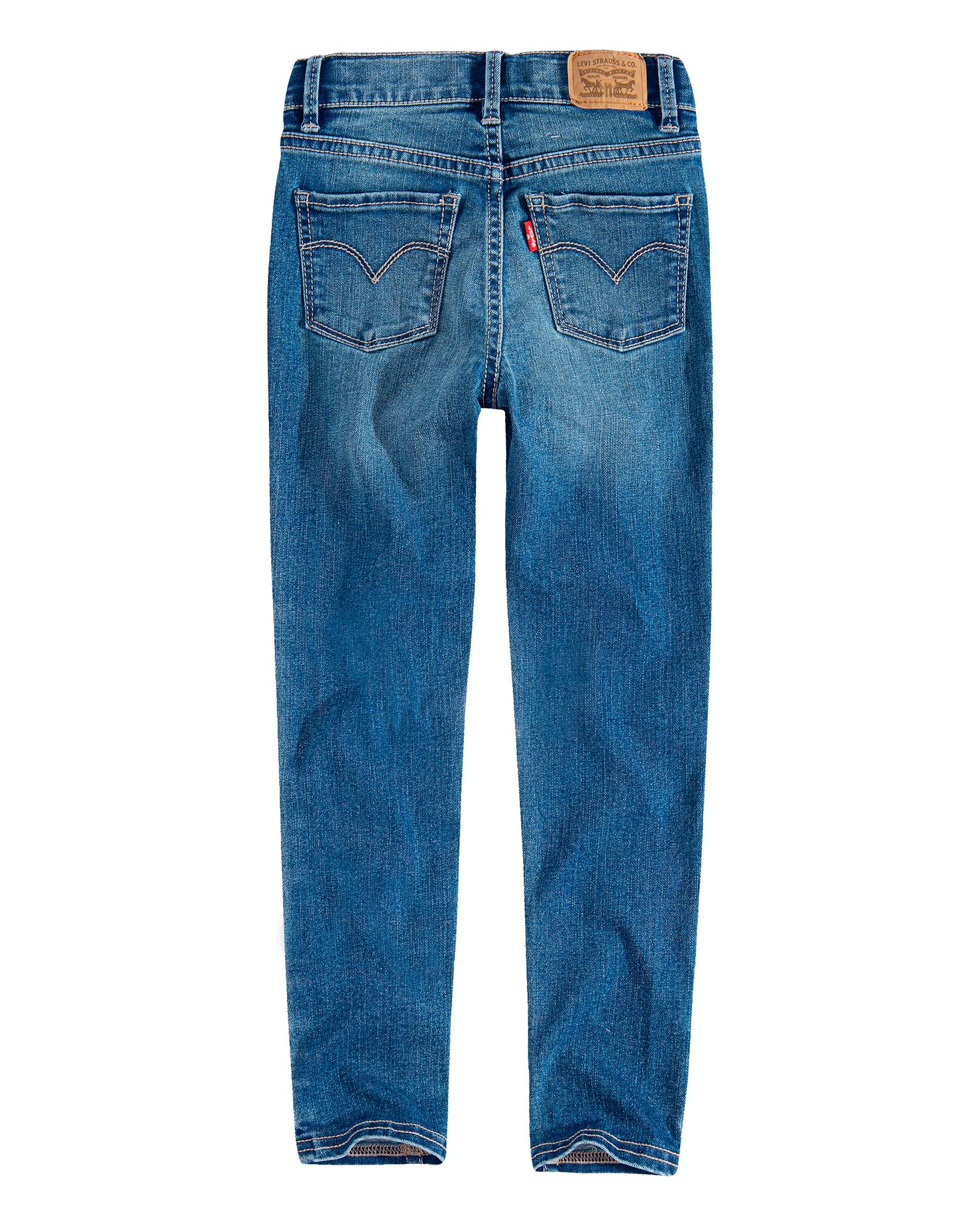 Jeans 710 vestibilita a vita regolare e gamba skinny lavaggio medio stone washed