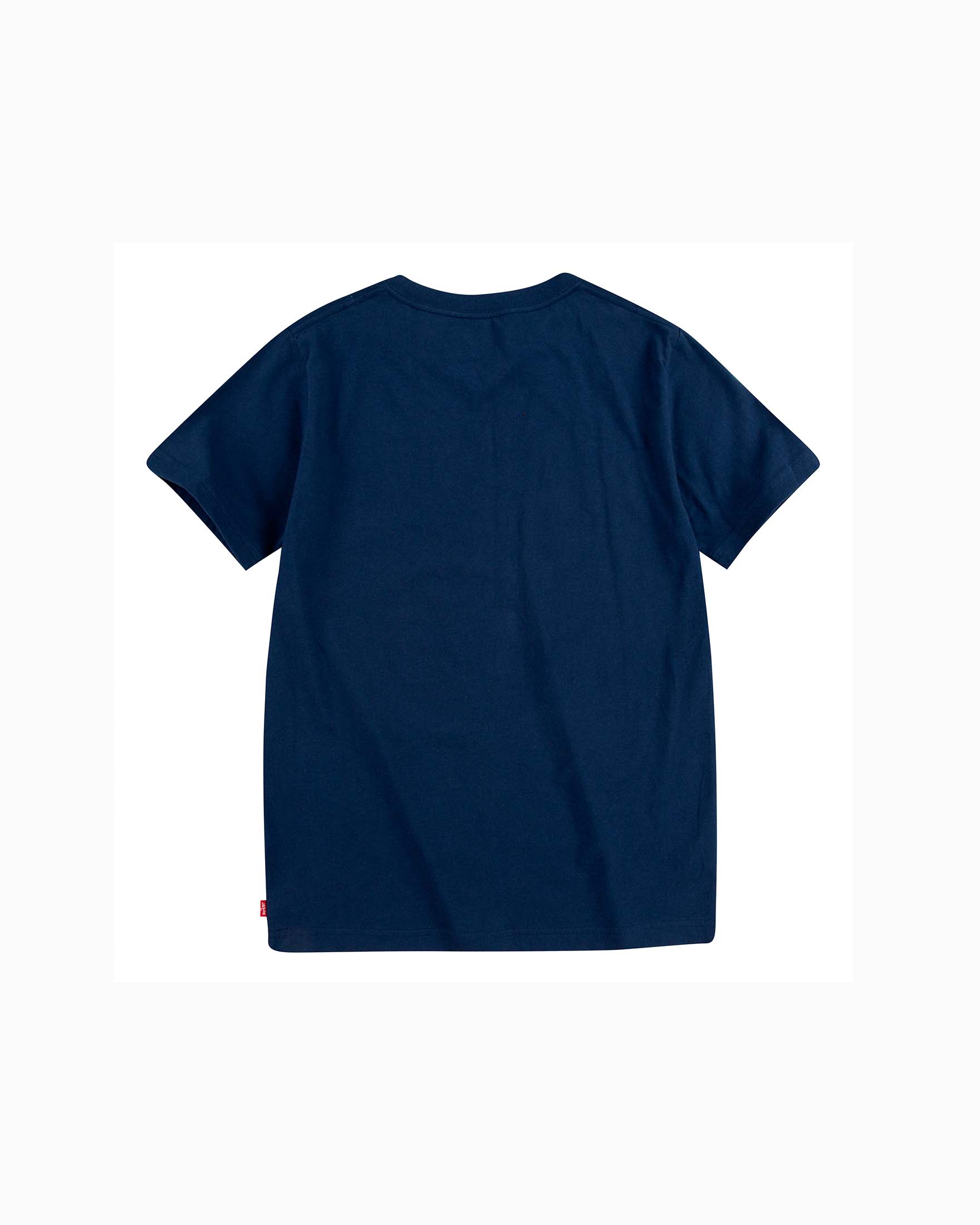 T-shirt Levi's blu mezza manica con logo batwing rosso  image