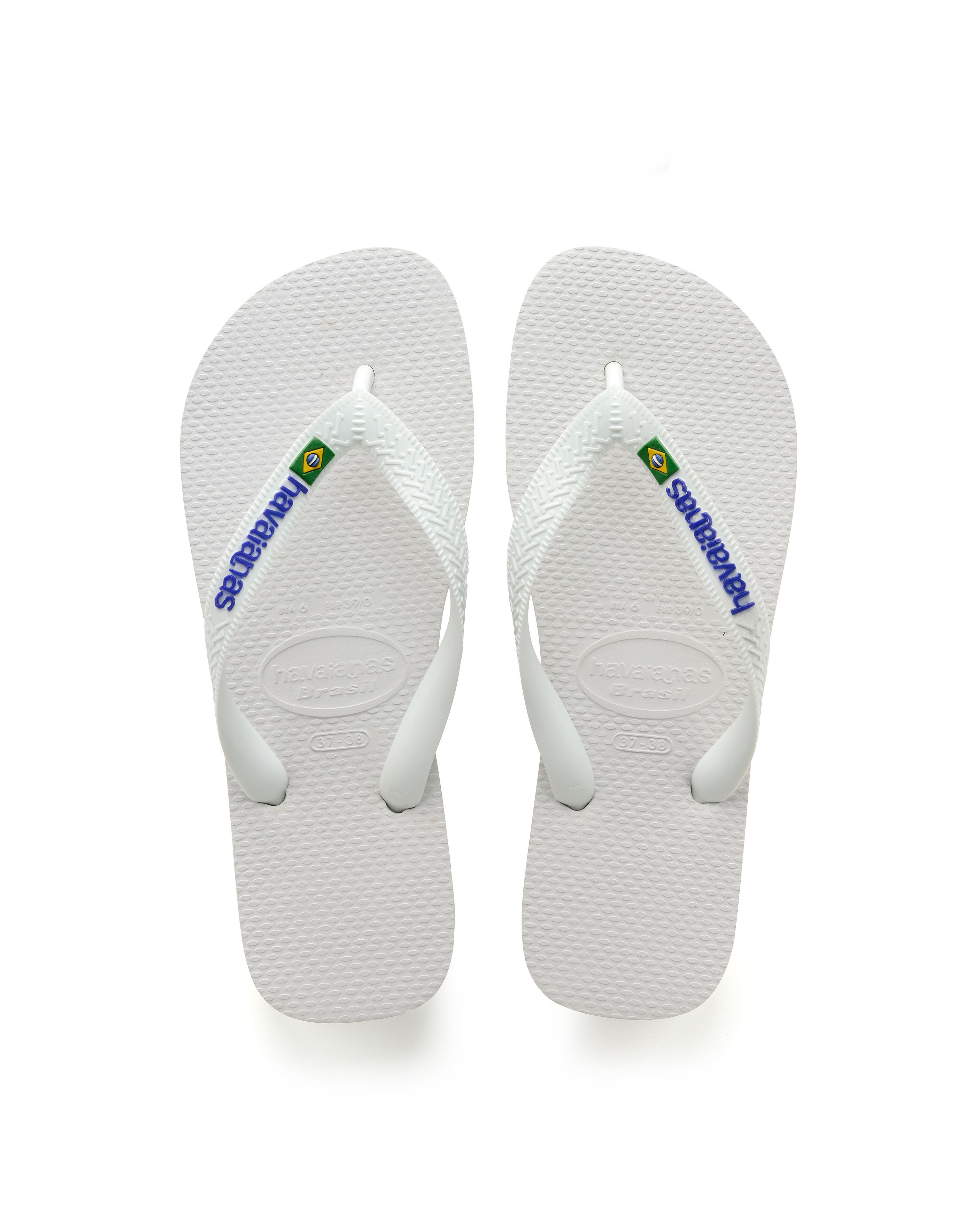 Brasil Logo bianca con logo blu royal