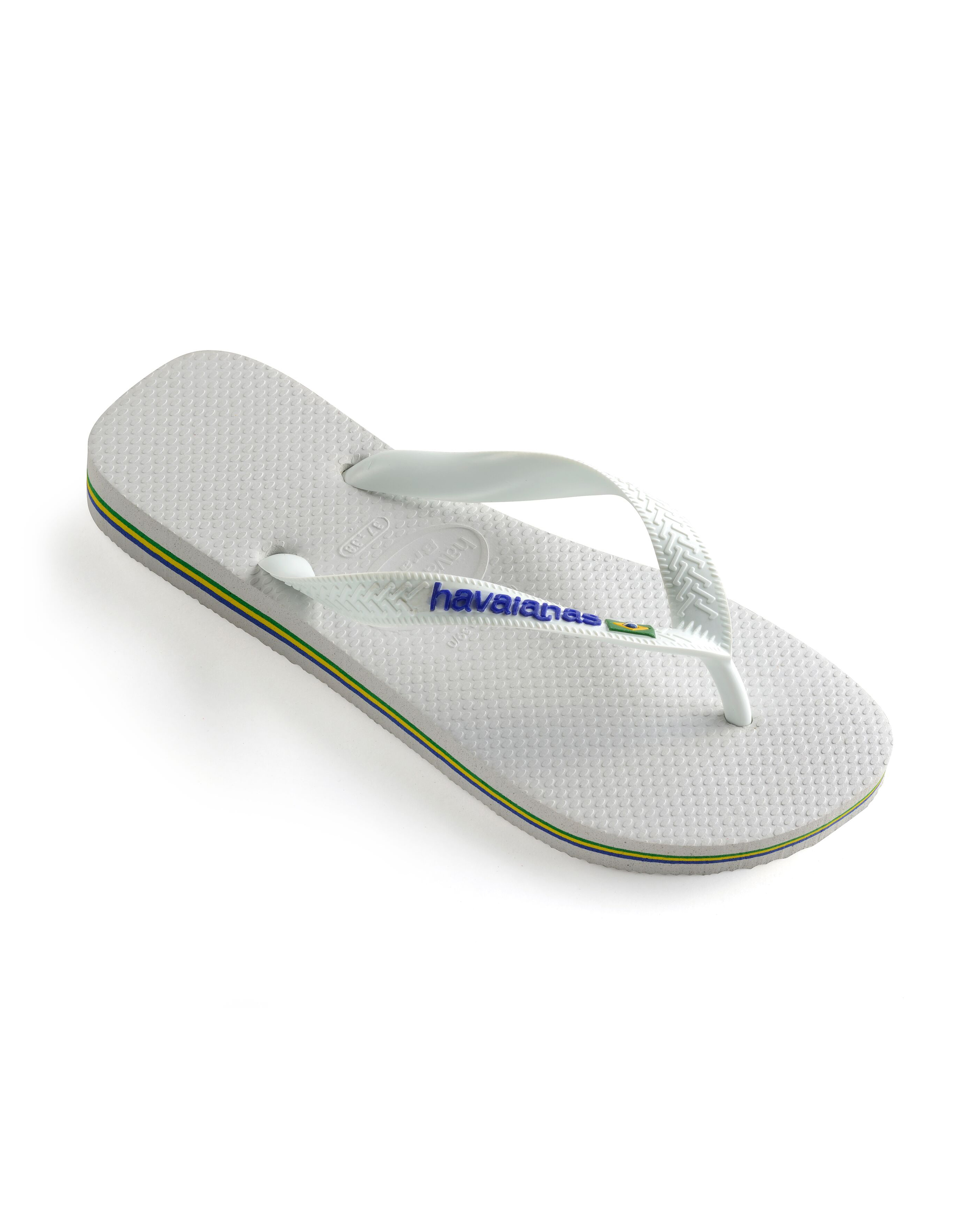 Havaianas Brasil Logo bianca con logo blu royal image