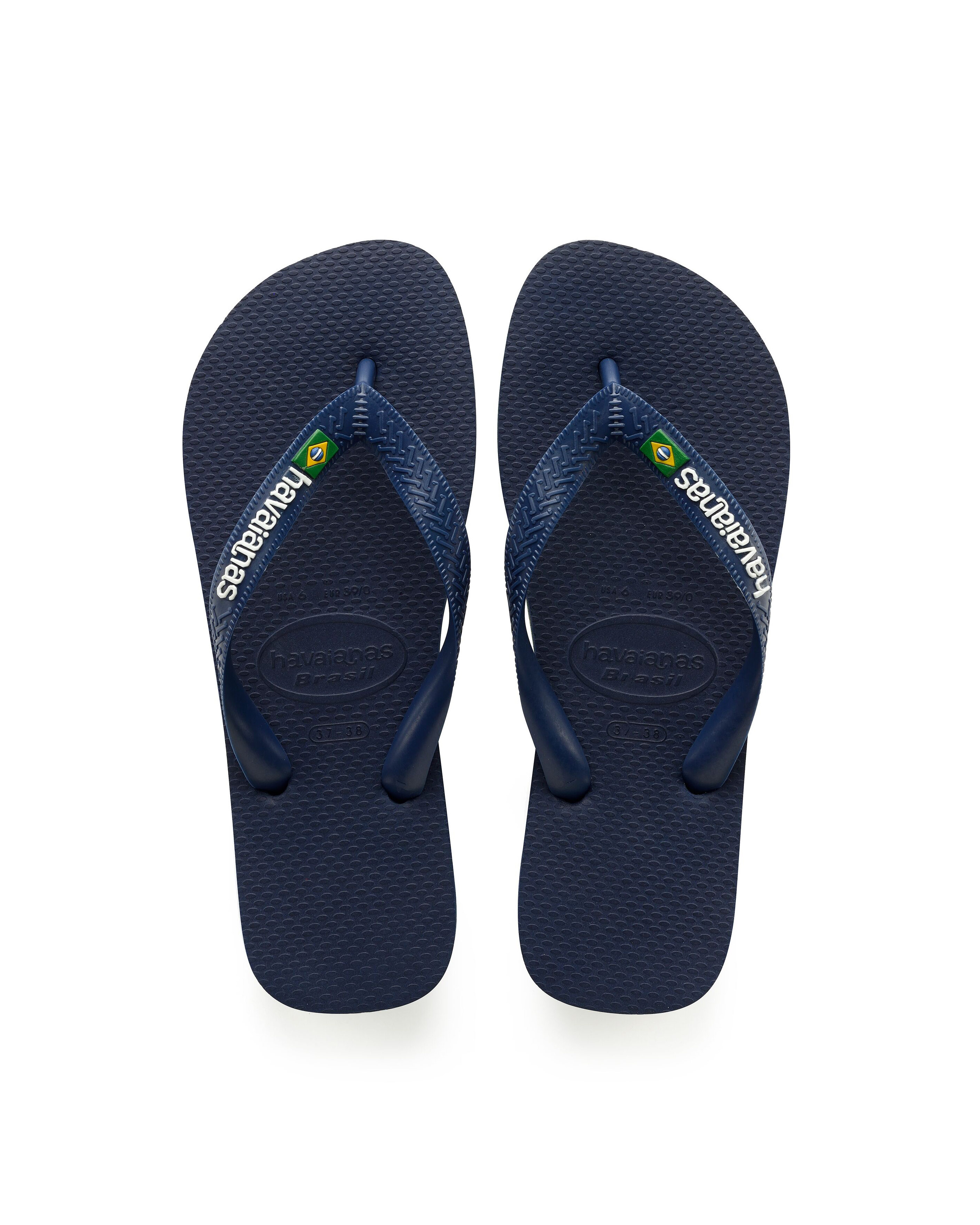 Brasil Logo blu con logo bianco