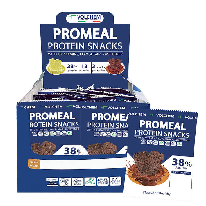 PROMEAL ® PROTEIN SNACKS 38% ( snack proteico ) 16 x 37,5g