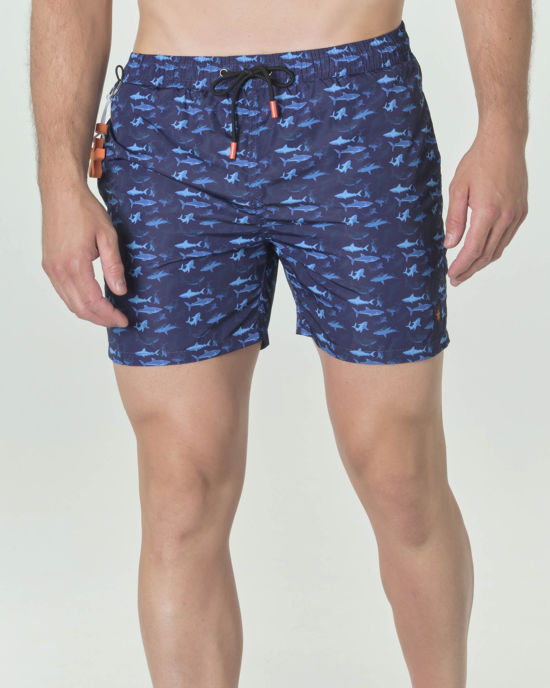 Costume Boxer Uomo Nylon Pantaloncino Mare GIVOVA Art. 4550 (M, Blu
