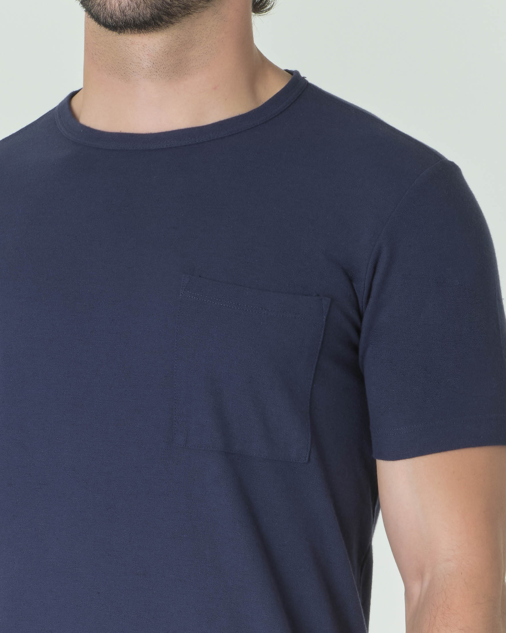 Carhartt WIP - T-shirt blu navy con tasca