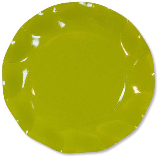 10 PIATTI PICCOLI PETALO Ø 21 VERDE LIME DELIGHT