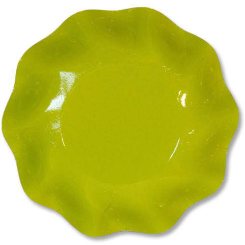 10 PIATTI COPPETTA PETALO Ø 18,5  VERDE LIME DELIGHT