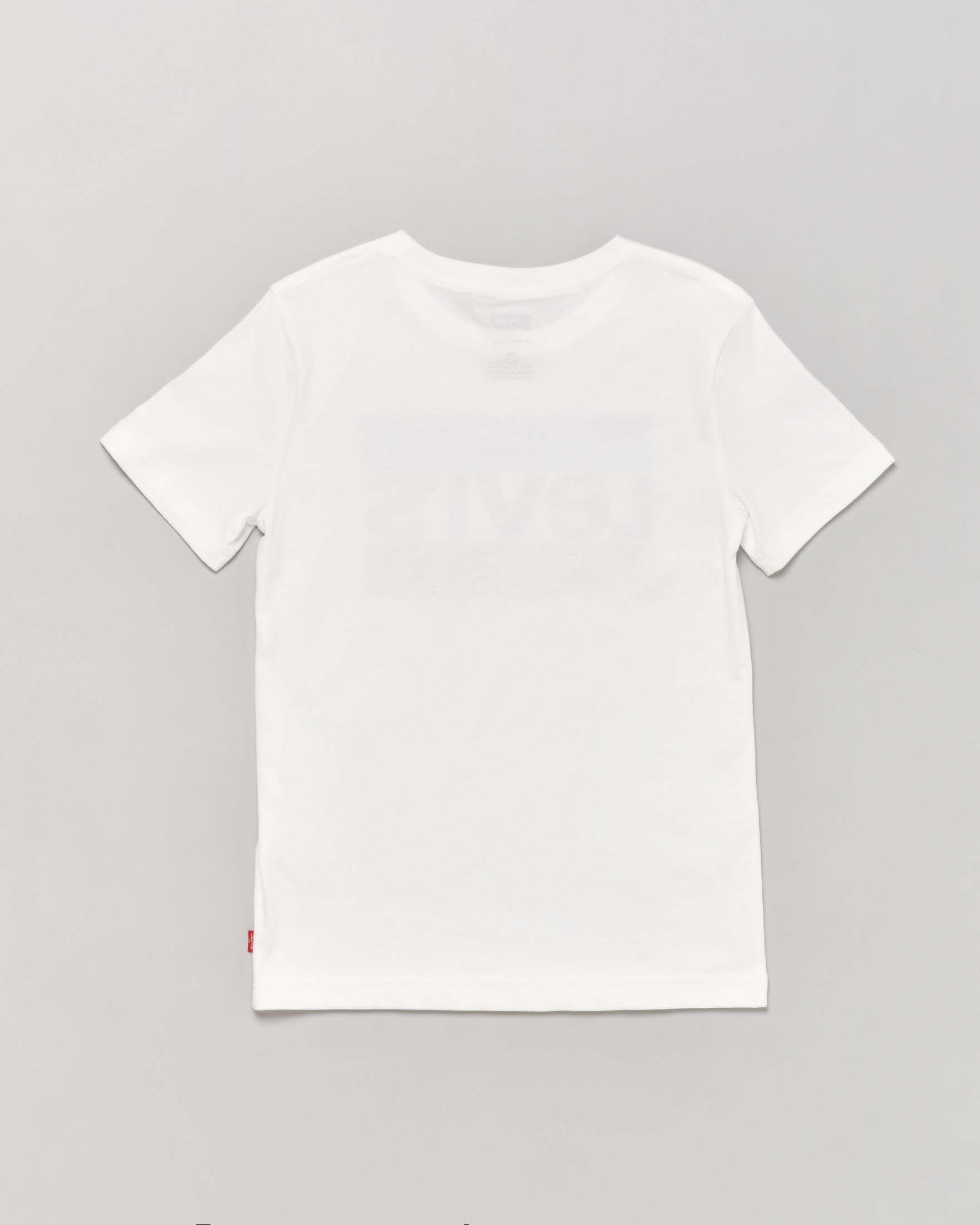 T-shirt Levi's bianca mezza manica con logo heroel frontale 