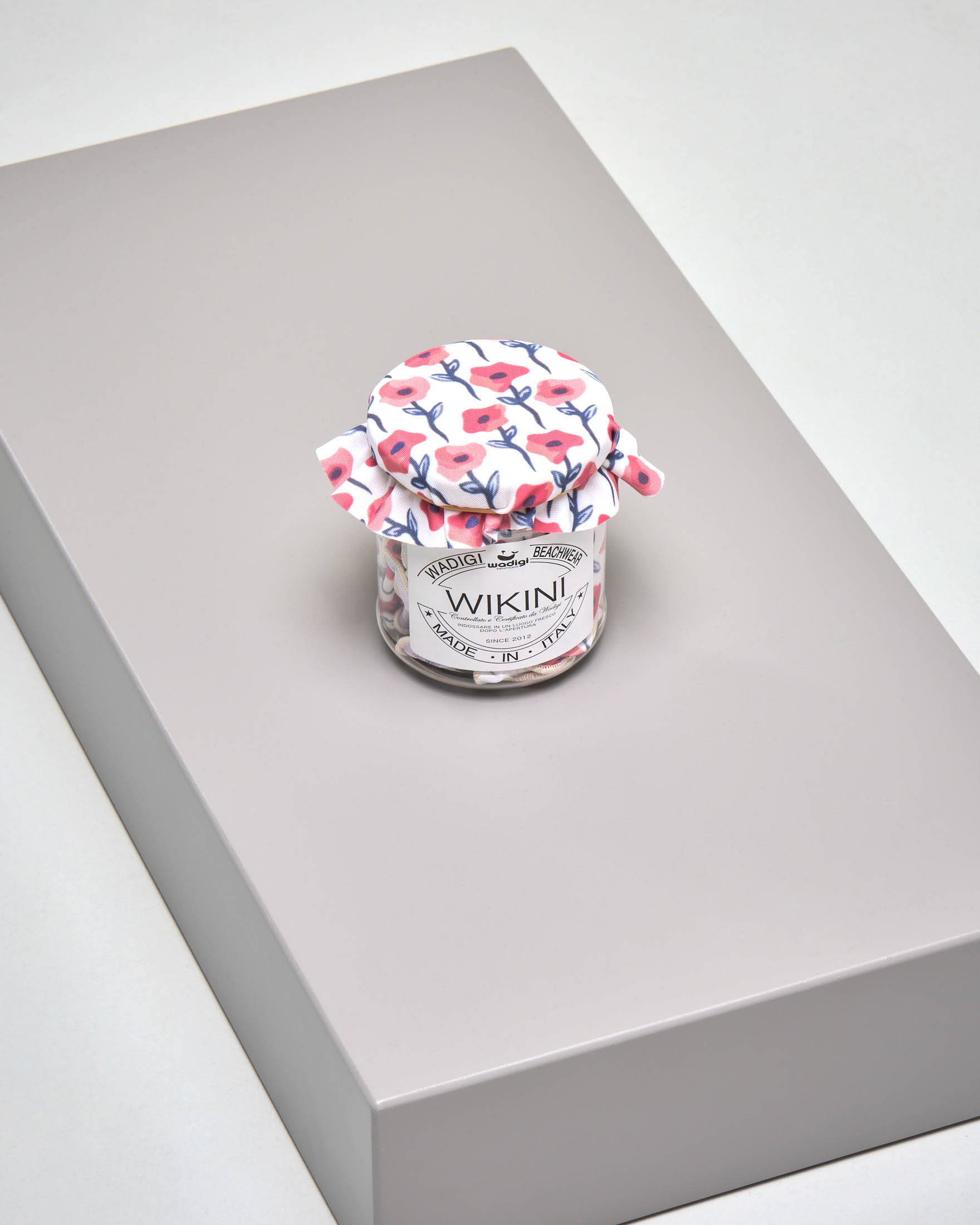 Bikini bianco in fantasia a fiori 8-12 anni image