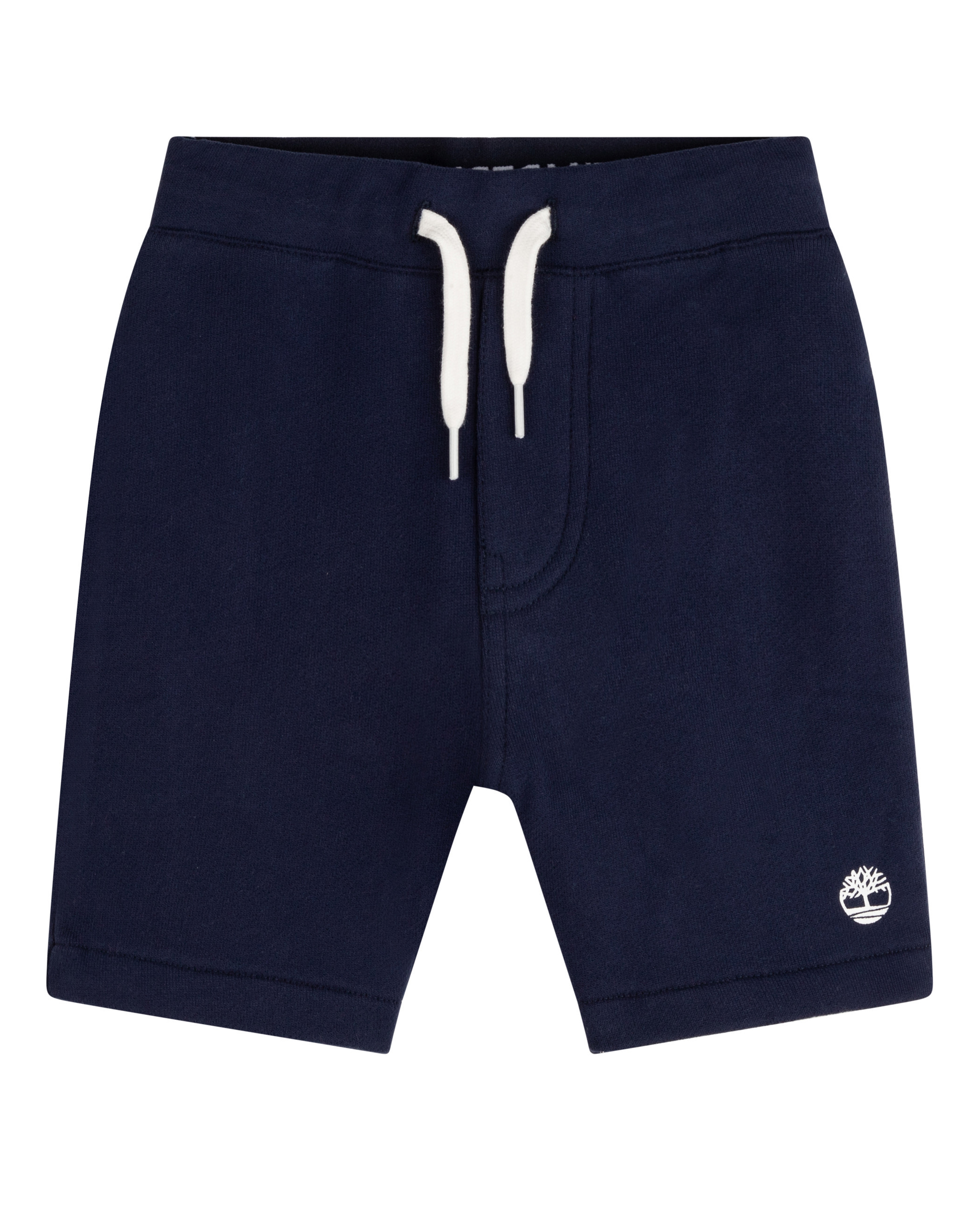 Bermuda in felpa di cotone blu con elastico grigio porta logo sul retro 6-12 mesi