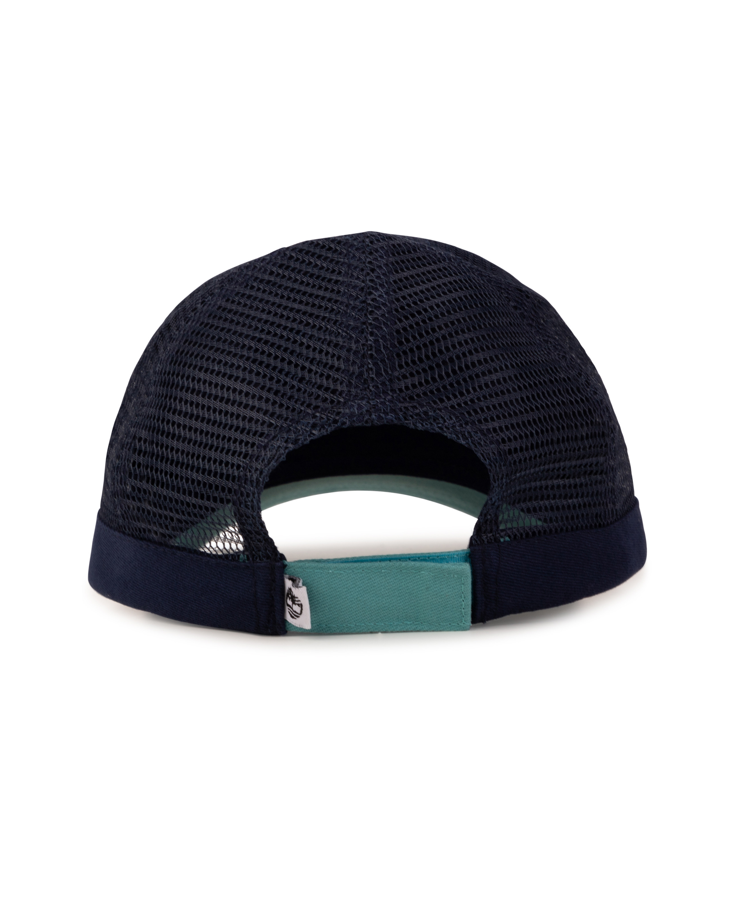Berretto trucker bianco blu e verde acqua con maxi logo 50-52 image