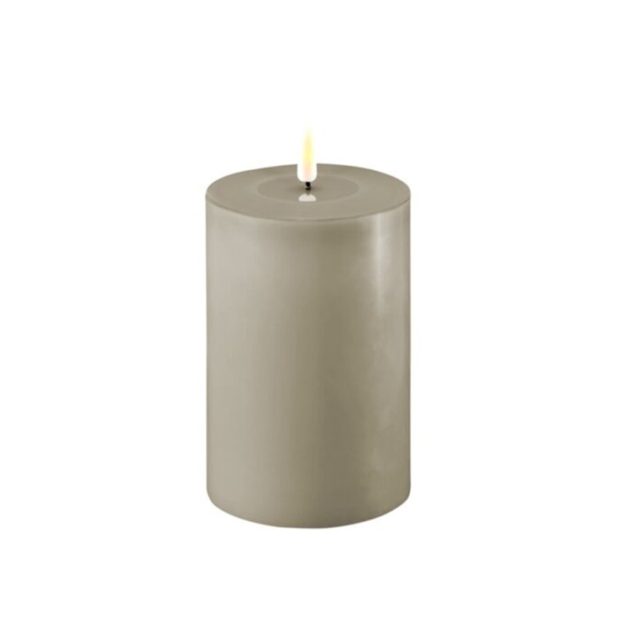 Candela a Led in Cera Sabbia d.10 h.20 Deluxe