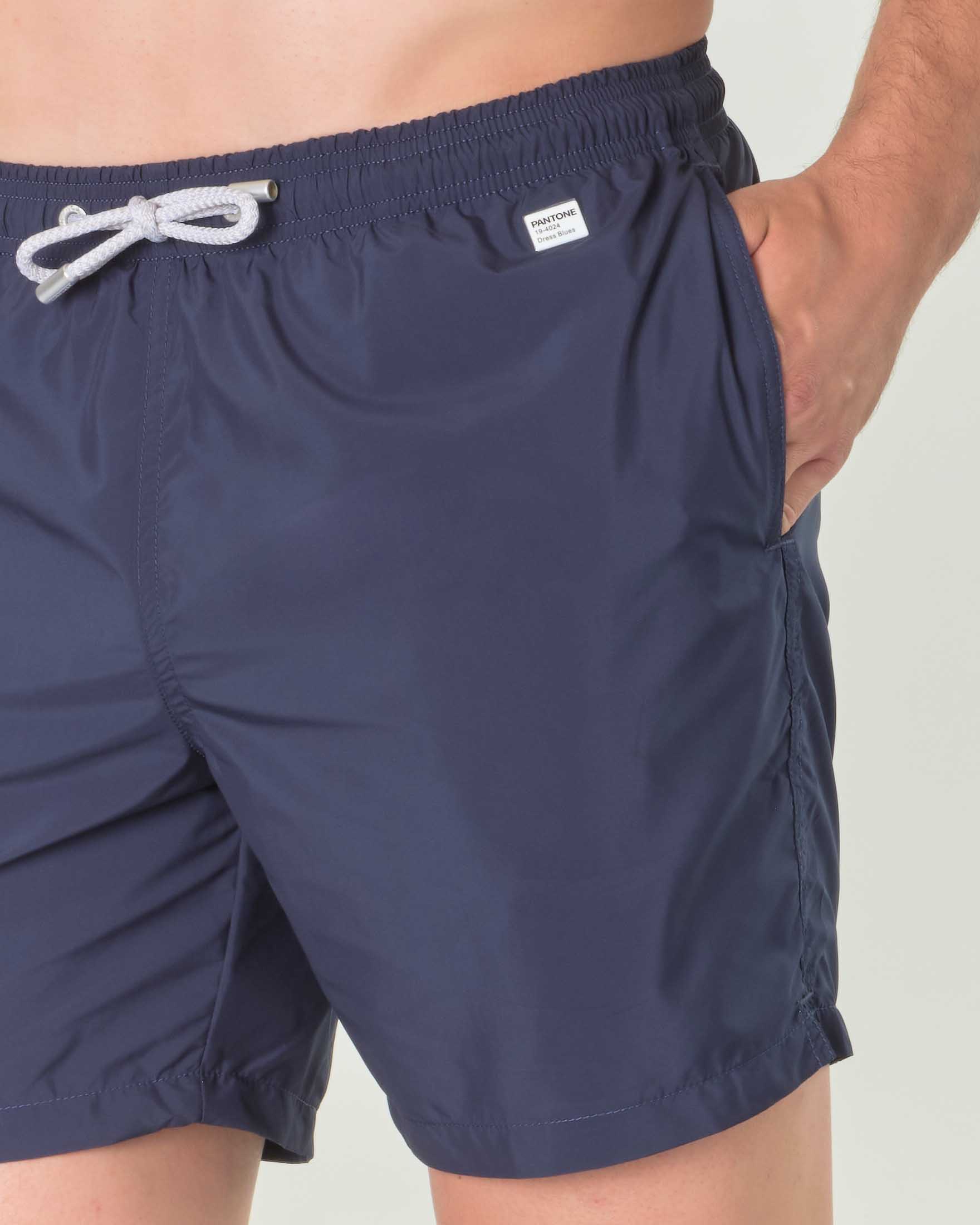 Boxer mare Pantone MC2 Saint Barth blu tinta unita