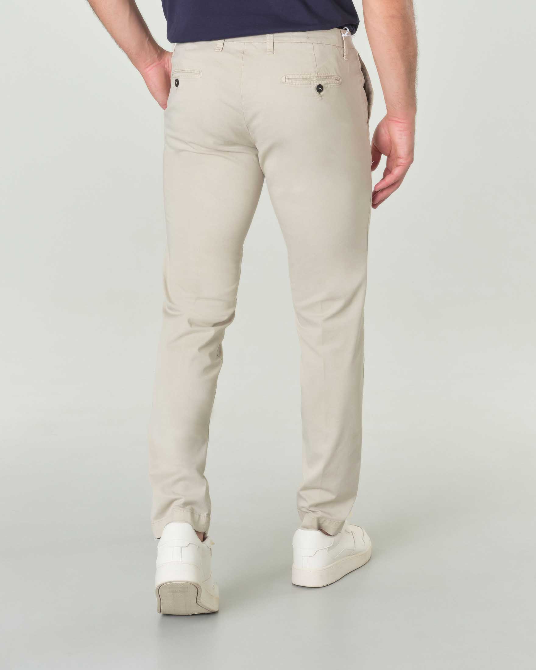 White Pantaloni Chino Slim Fit Uomo Pantaloni Lino Uomo Pantaloni