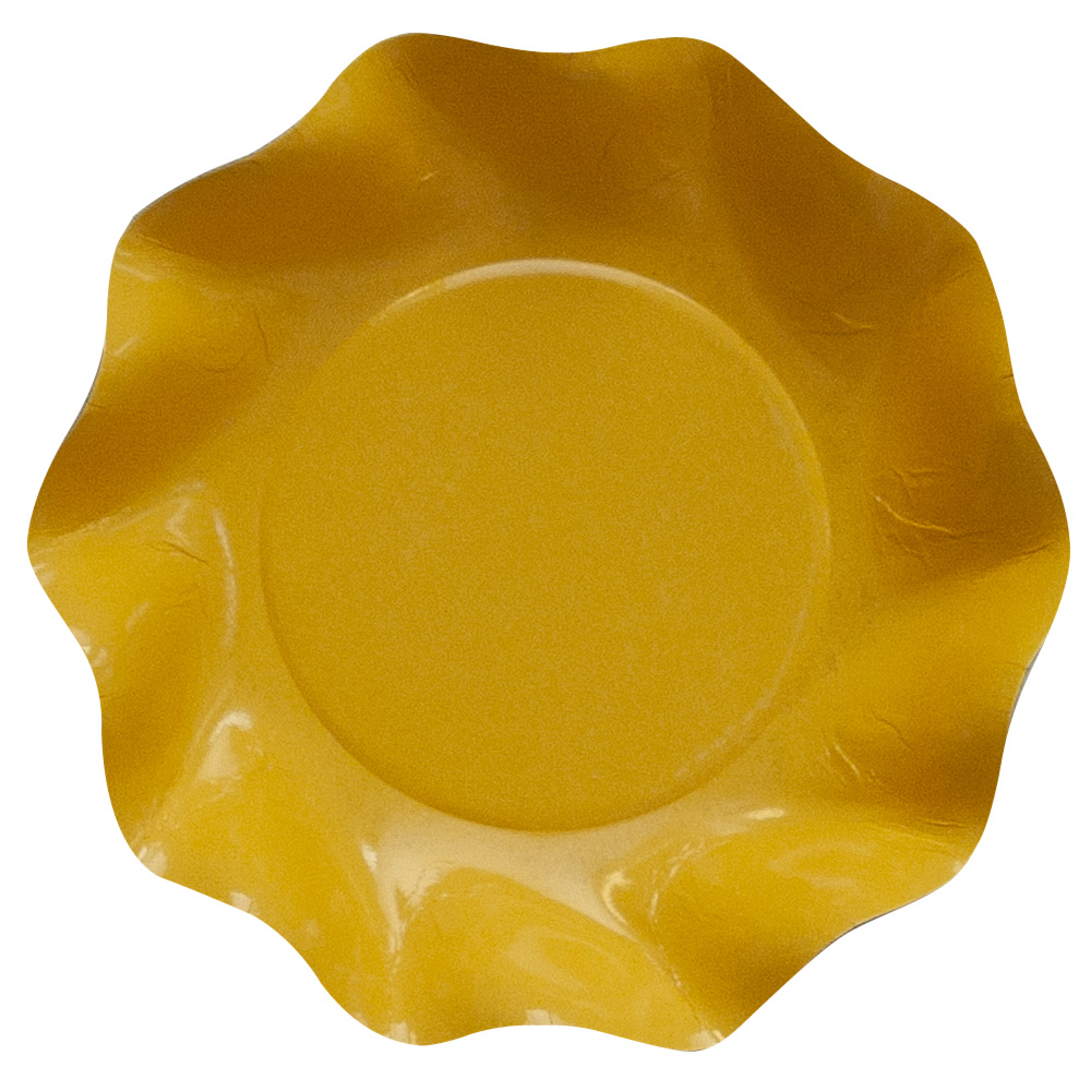 10 PIATTI COPPETTA PETALO Ø 18,5 GIALLO SOLE