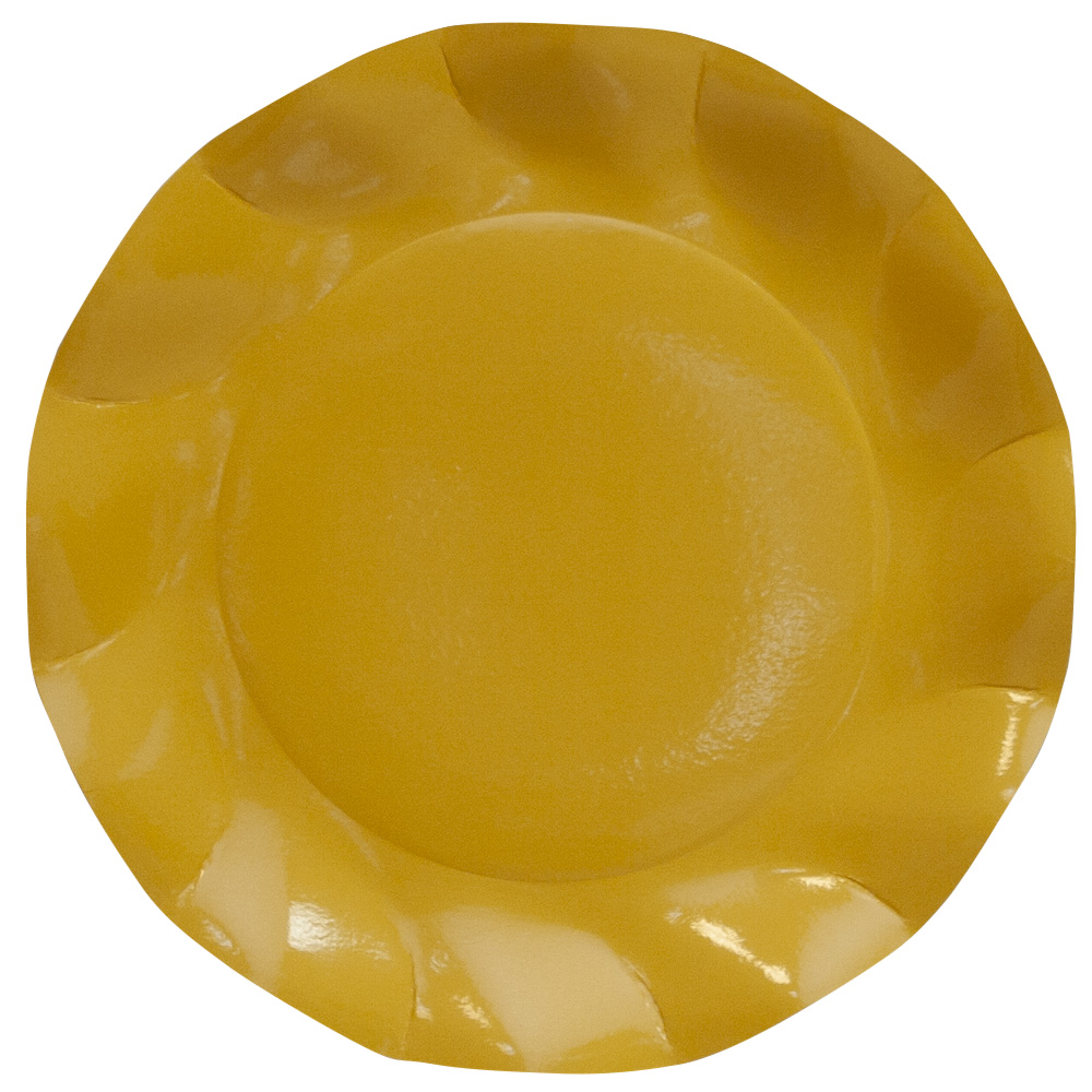 10 PIATTI GRANDI PETALO Ø 27 GIALLO SOLE