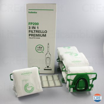 Sacchetti Vorwerk Sacchetti Per Aspirapolvere Vorwerk Folletto FP100/VB100 - 5 Pezzi In Microvlies 5 Strati Ricambi Sacchetti Vorwerk Batteria - Foto 4