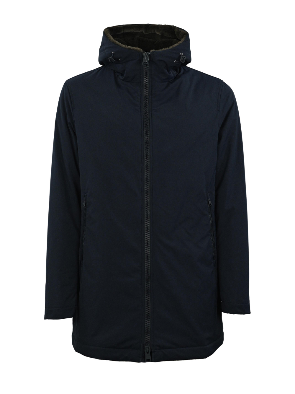 Giaccone parka con pelo