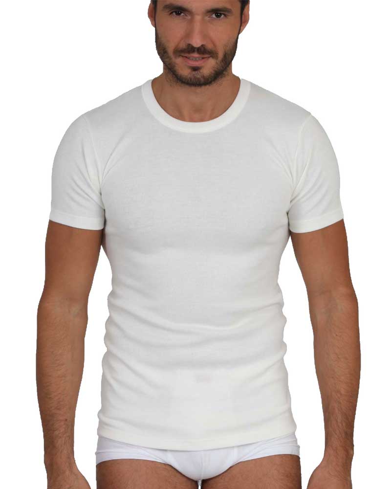 Damart Maglietta Intima Manica Corta Donna Thermolactyl – Morbida Seta Con Pizzo – Taglie XS-XXL