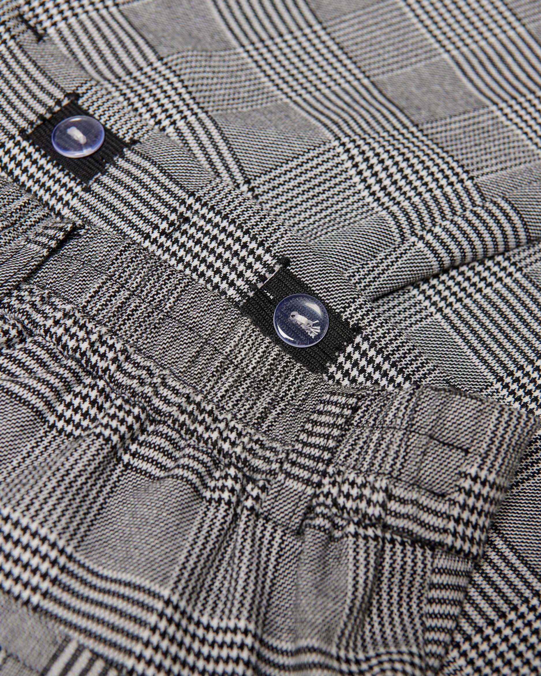 Pantalone grigio in fantasia principe di galles con coulisse  image