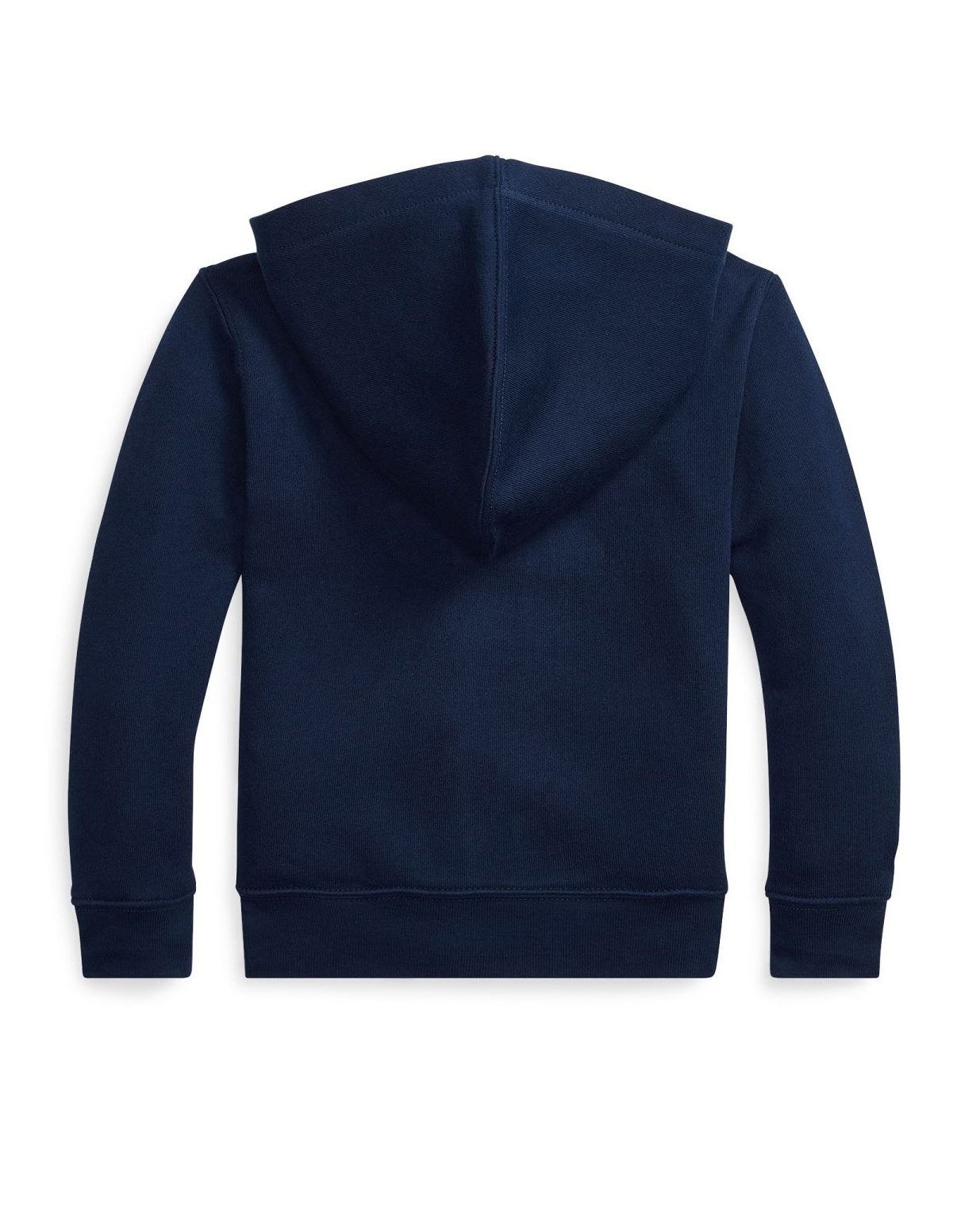 Felpa Polo Ralph Lauren blu con cappuccio chiusura zip e logo pony rosso  image