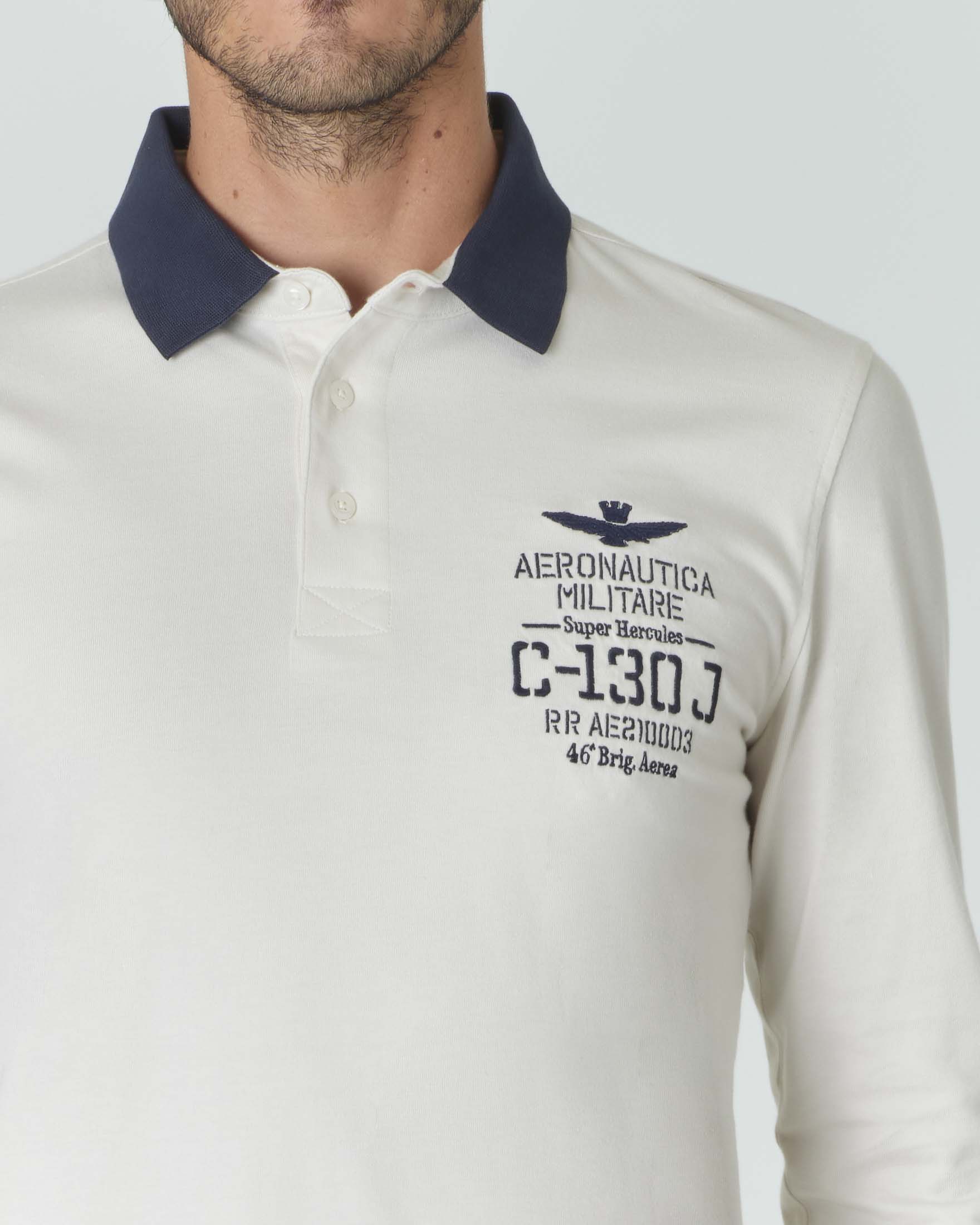 Polo uomo manica hot sale lunga aeronautica militare