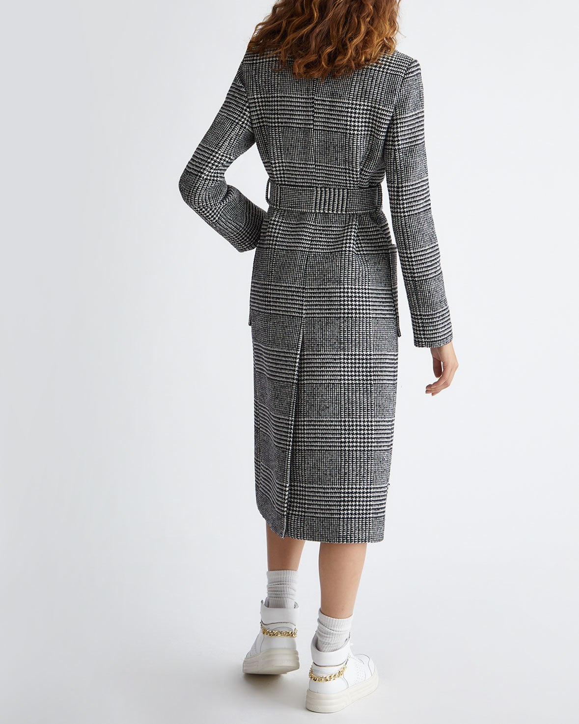 Whistles penelope belted check clearance coat