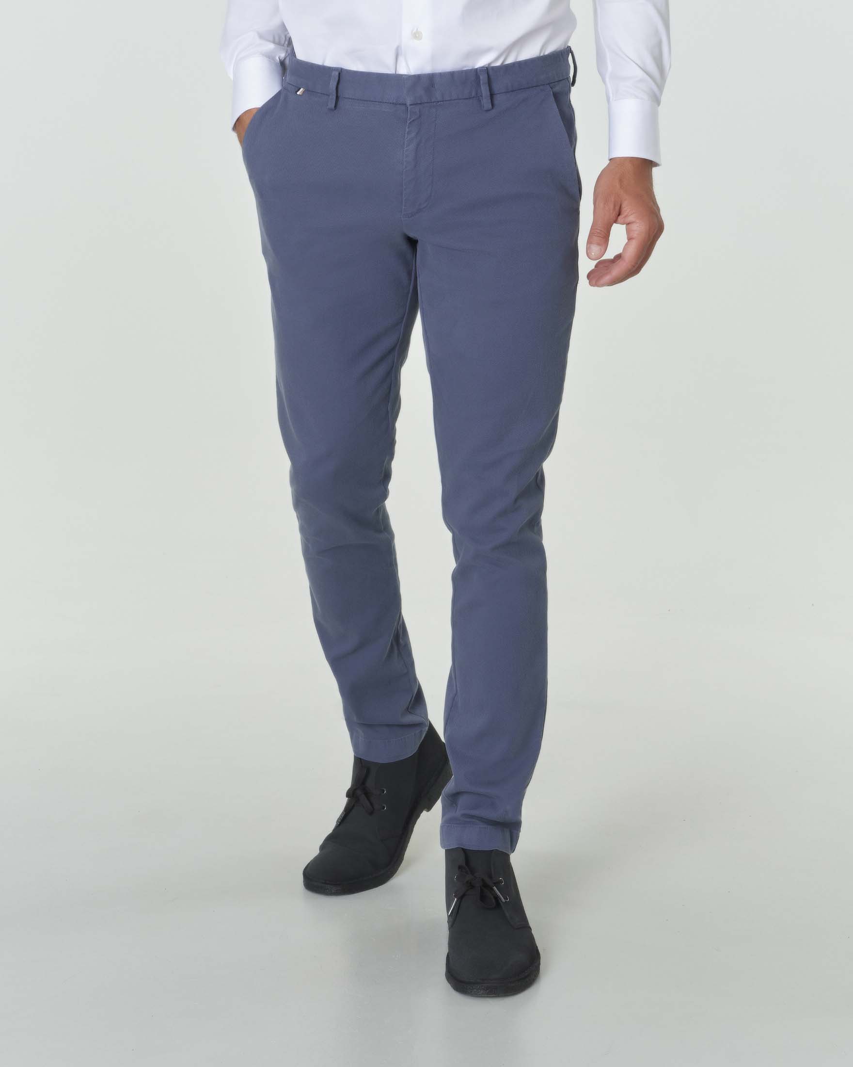 Pantalone chino in velluto Blu indigo da Donna