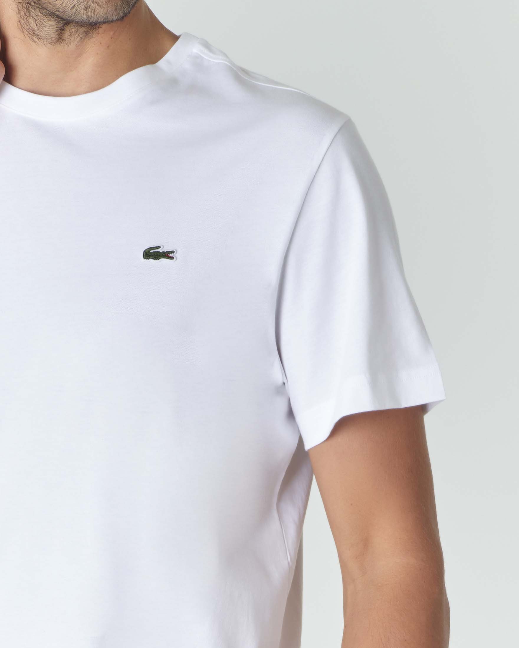 Maglia hot sale lacoste bianca