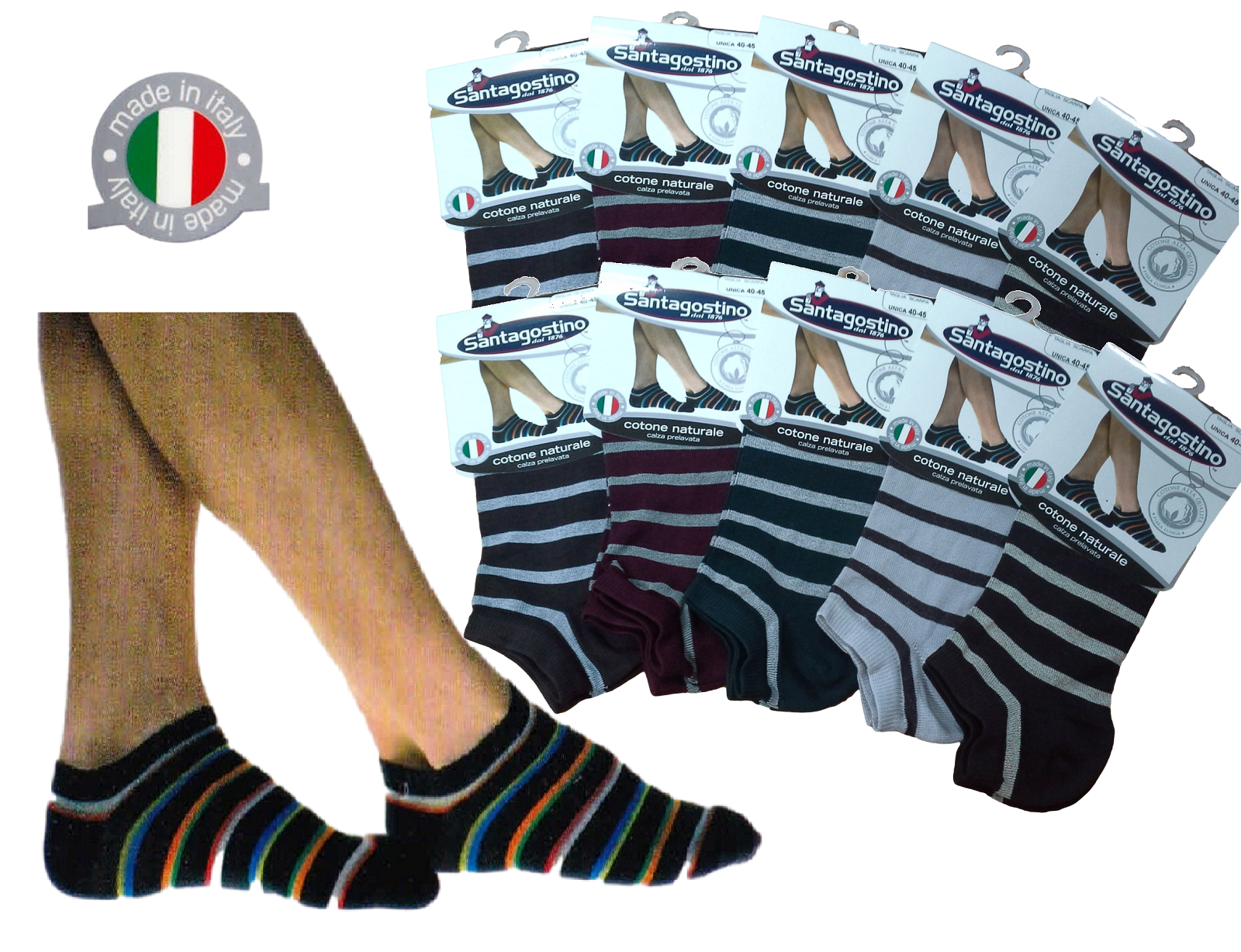 12 PAIA FANTASMINI UOMO CALZE CALZINI IN COTONE NERO BIANCO TG 40/46 FANTASMINO - TrAdE Shop Traesio 12 PAIA FANTASMINI UOMO CALZE CALZINI IN COTONE NERO BIANCO TG 40/46 FANTASMINO - TrAdE Shop Traesio
