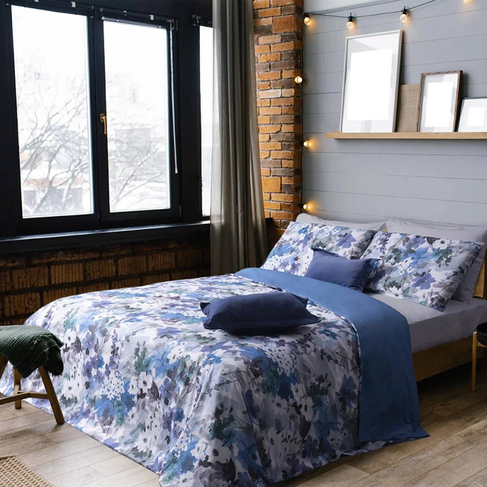 Set Biancheria Letto Microfibra 3 Pezzi - Copripiumino + 2 Federe - Gamepad Design - Nero/Blu/Grigio - Matrimoniale - Foto 3