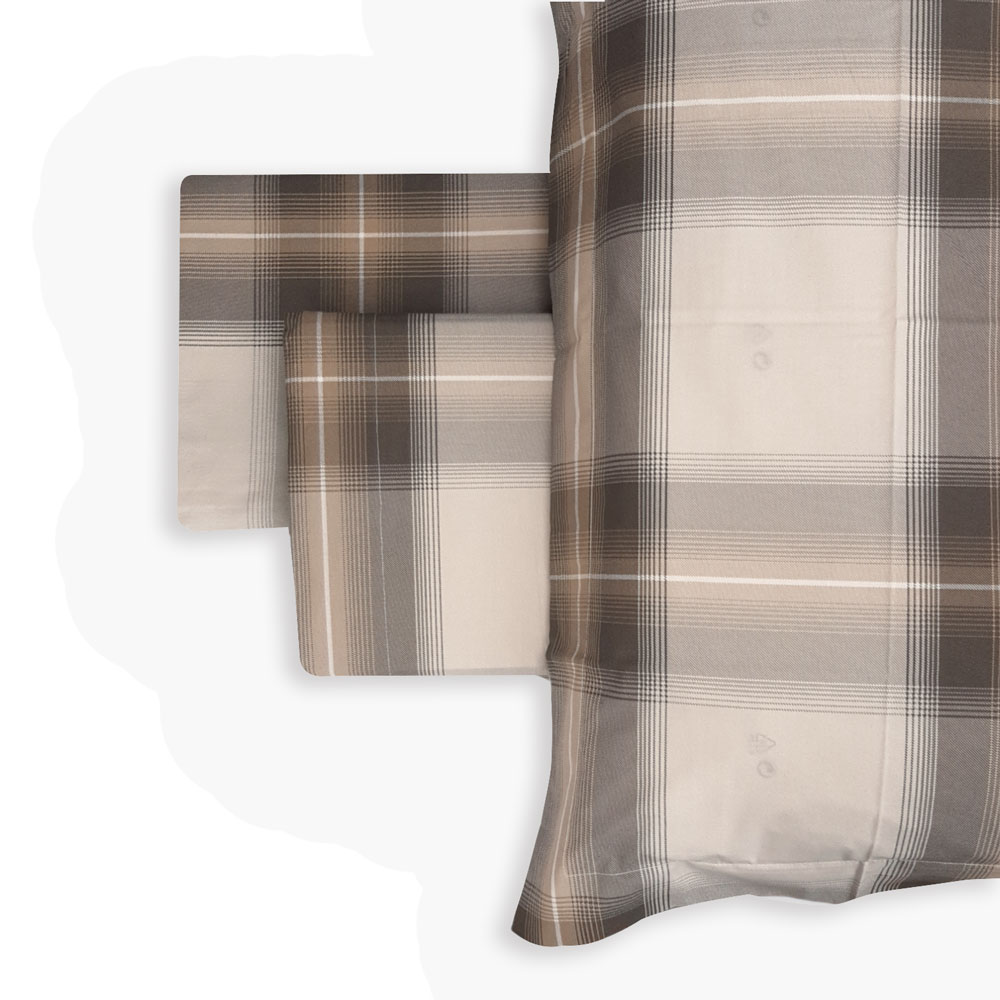 Double cotton sheets MIRABELLO Cap Ferrat blue