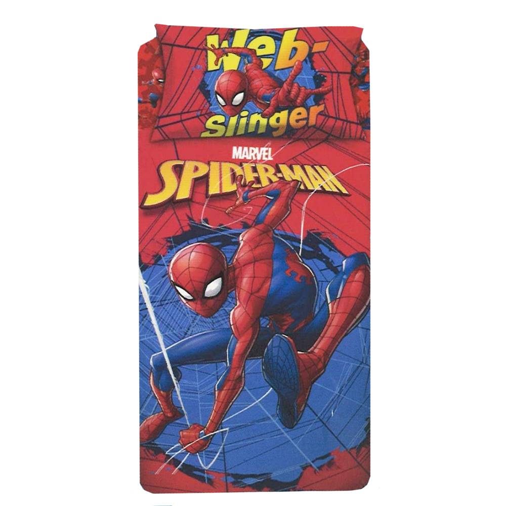 Copripiumino e federa in cotone singolo MARVEL Spiderman