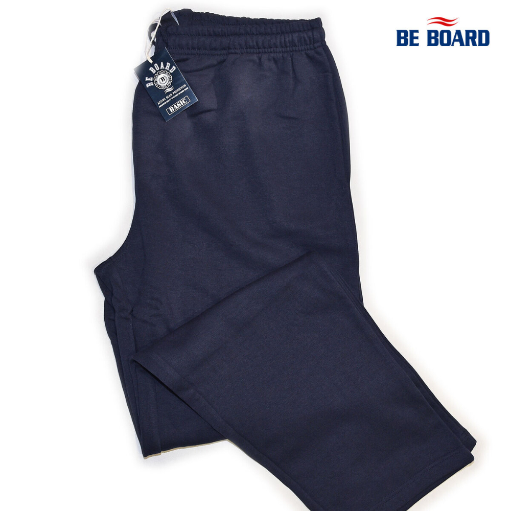 Pantaloni Tuta Uomo BE BOARD Taglie Forti - Cotone Leggero, Blu, Art. 910 CONF