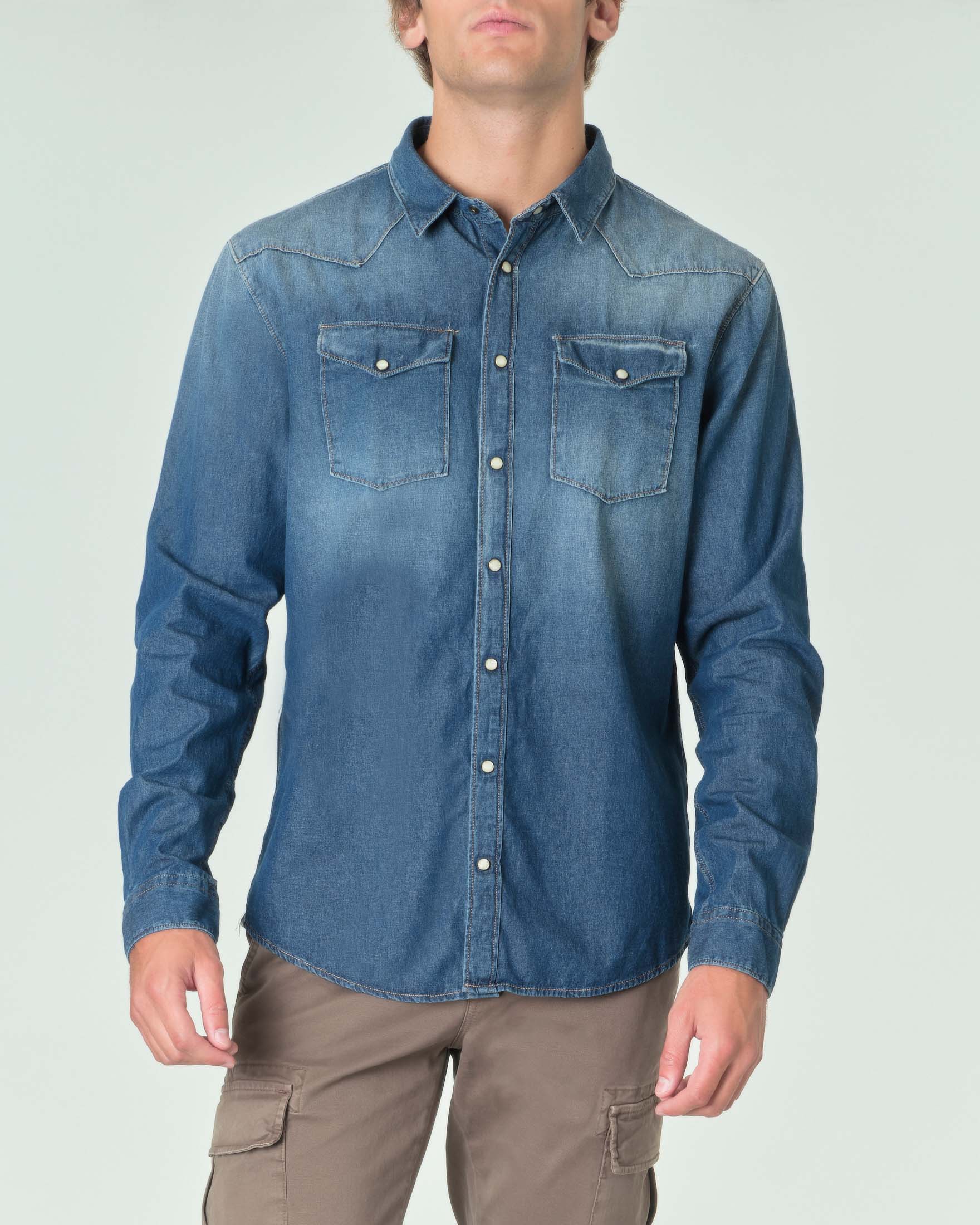 Camicie Western Da Uomo In Poliestere/cotone L/S Con Ricamo A - Foto 10