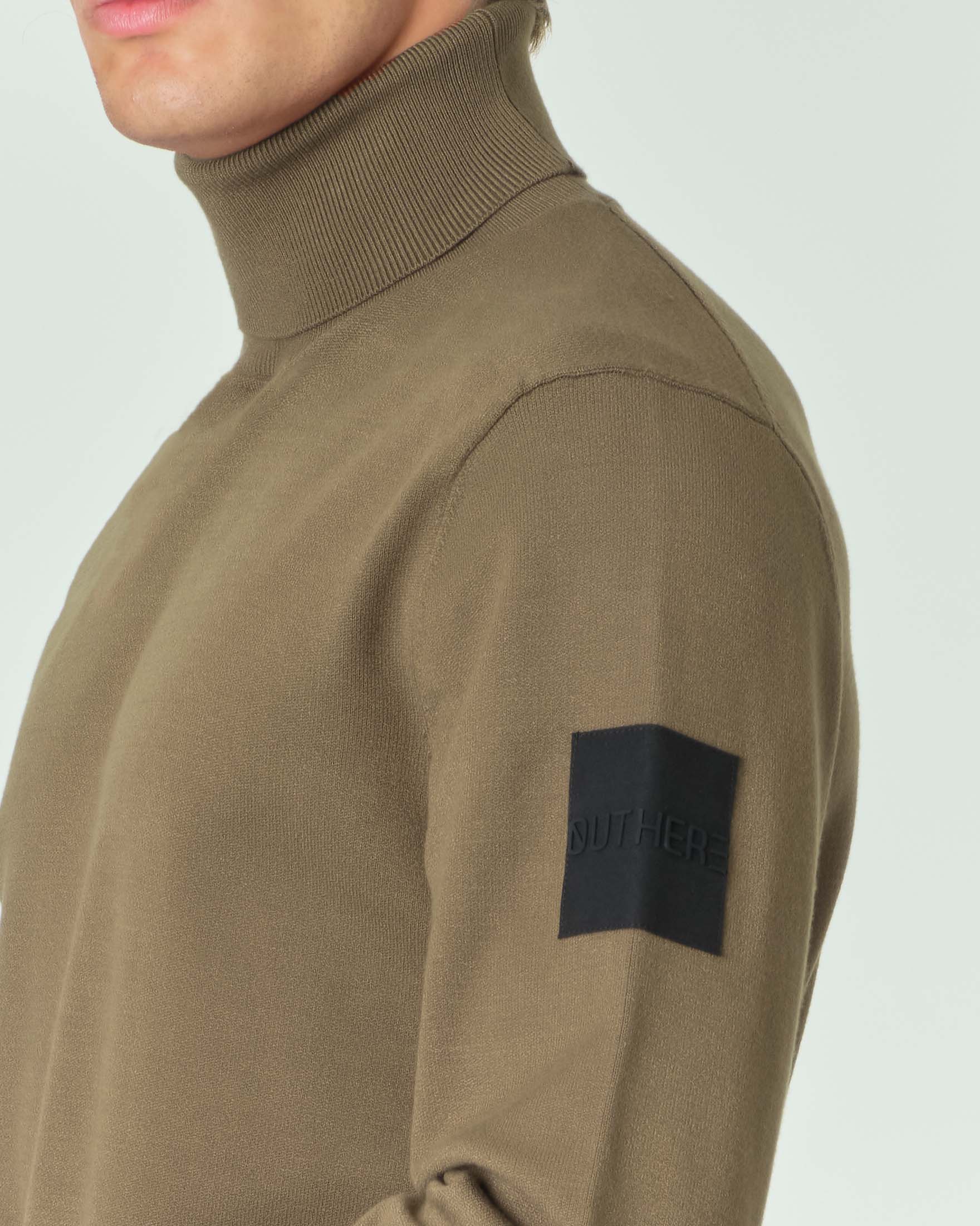 Dolcevita verde militare in misto viscosa image