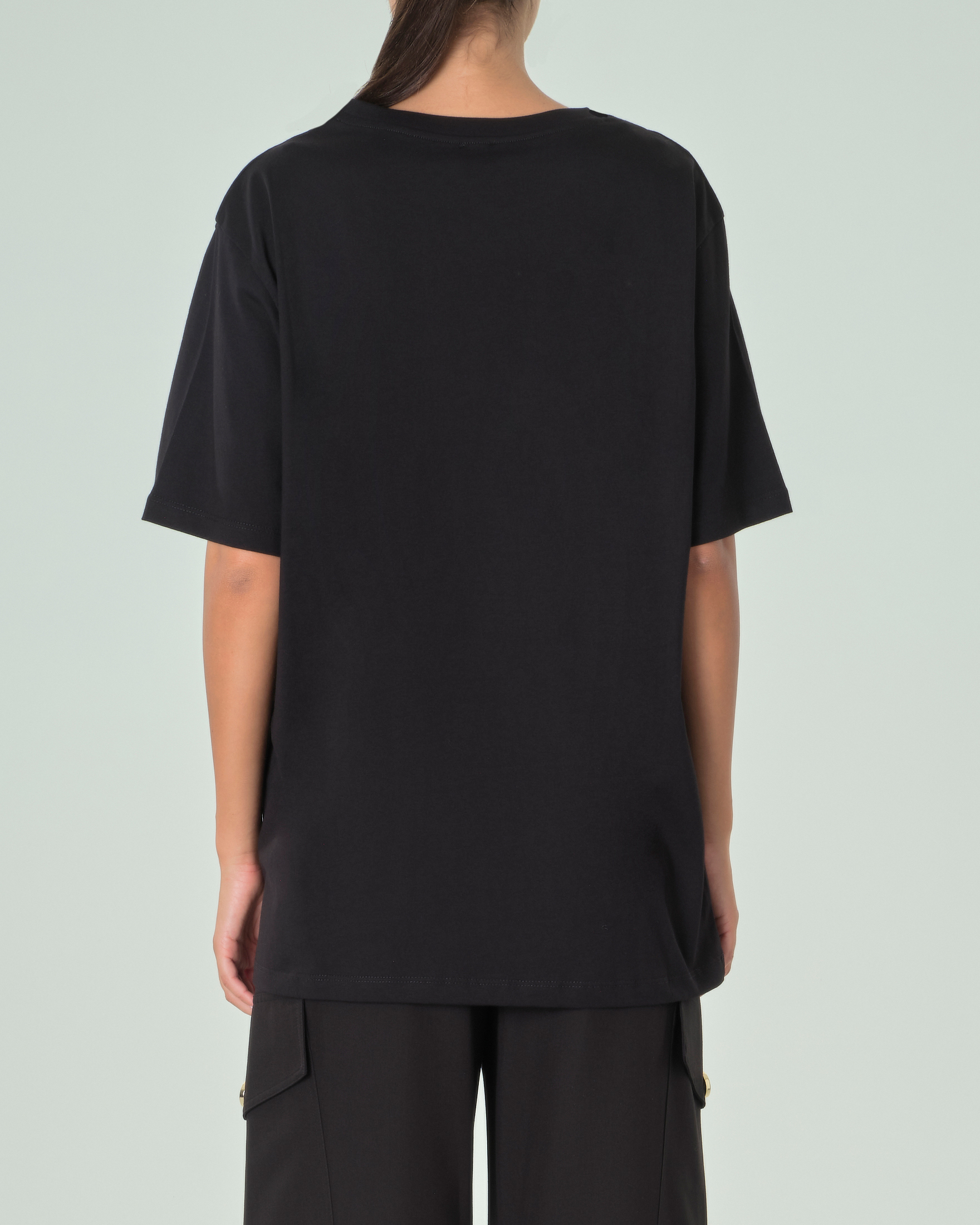 T shirt sale nera oversize