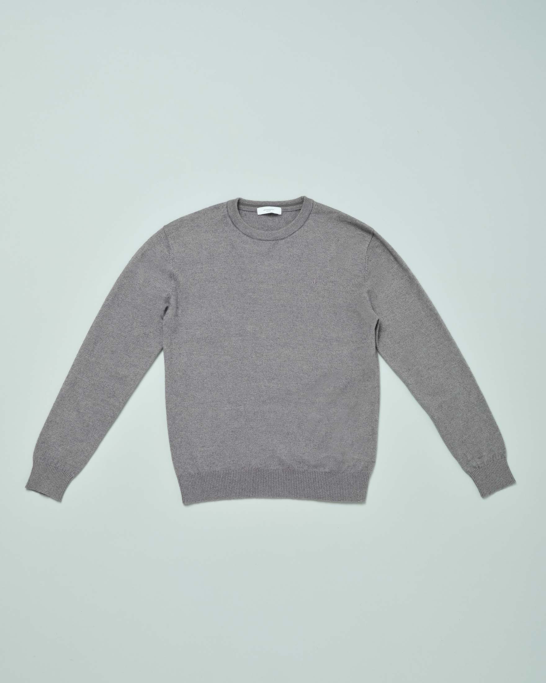 Maglia Jeckerson grigia girocollo in misto lana e cotone