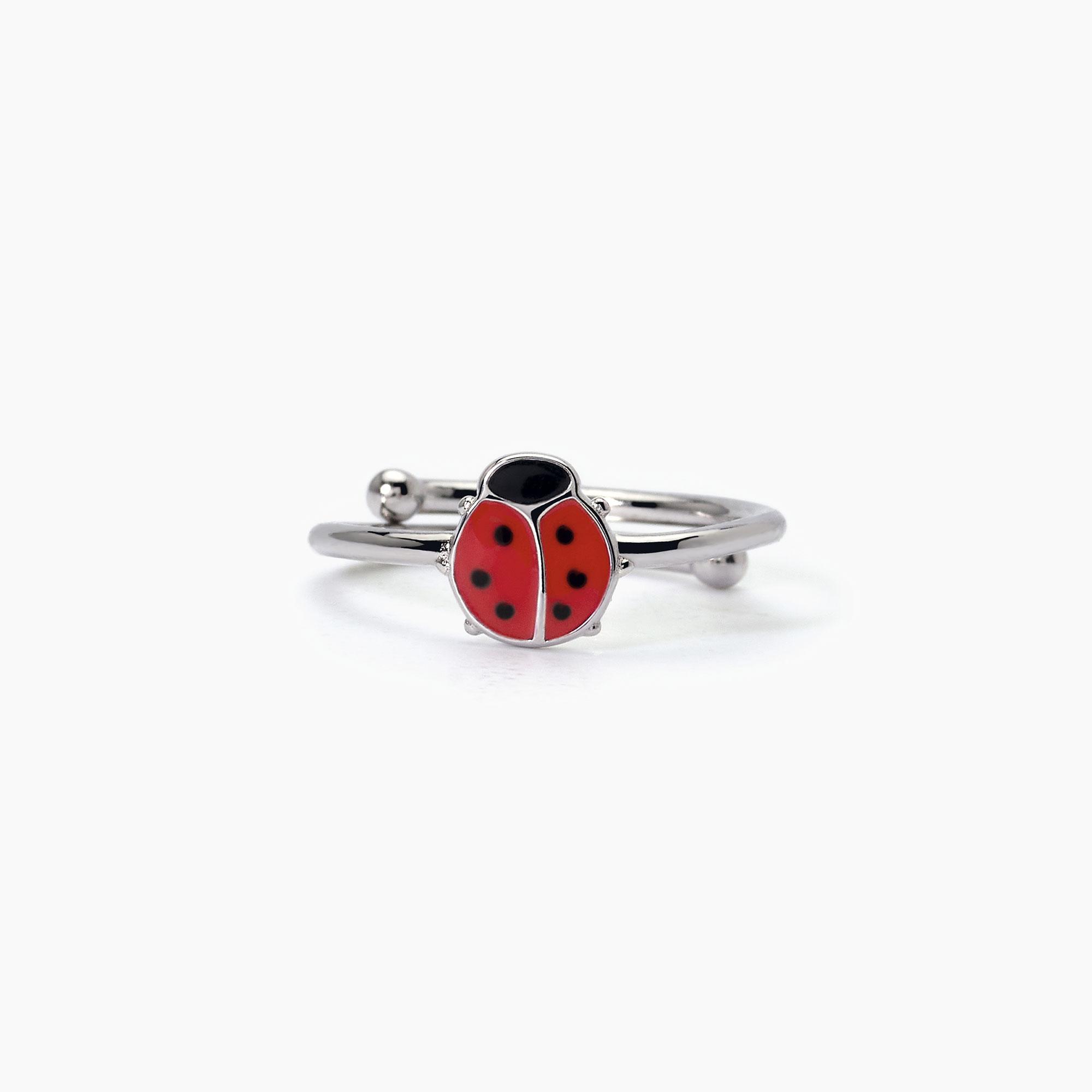 Anello in argento con coccinella - Main view