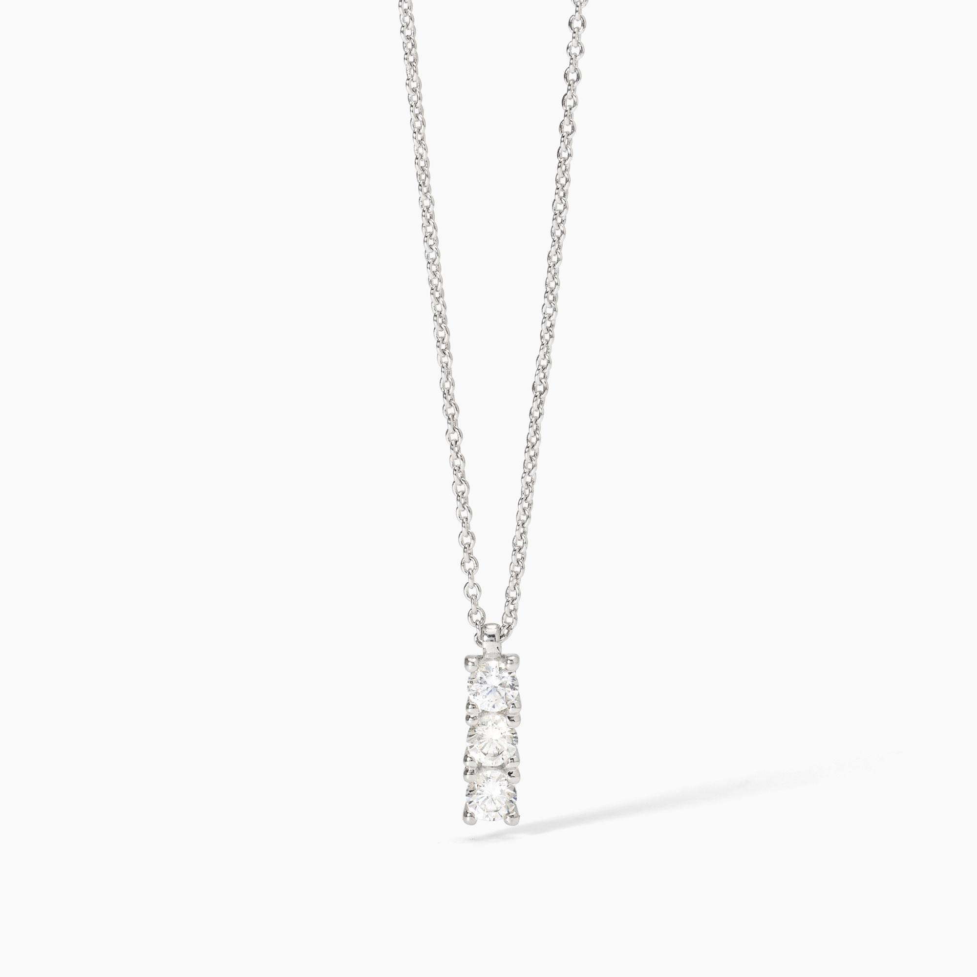 catena forzatina e zirconi bianchi - Main view