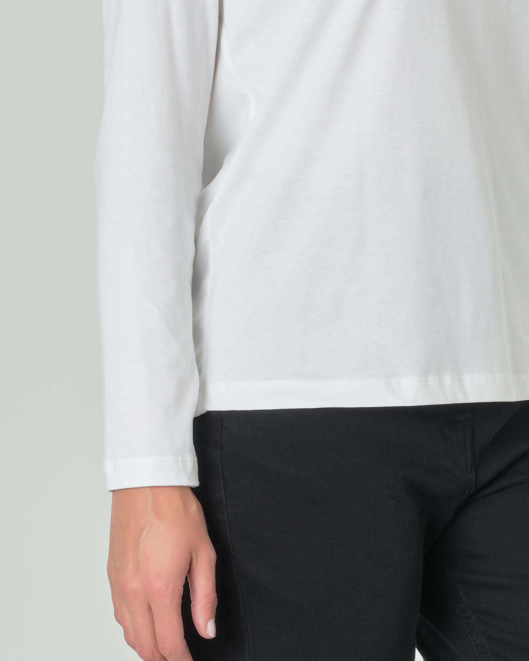 Magliette Girocollo A Maniche Lunghe - Confezione Da 3, 100% Cotone - Foto 4