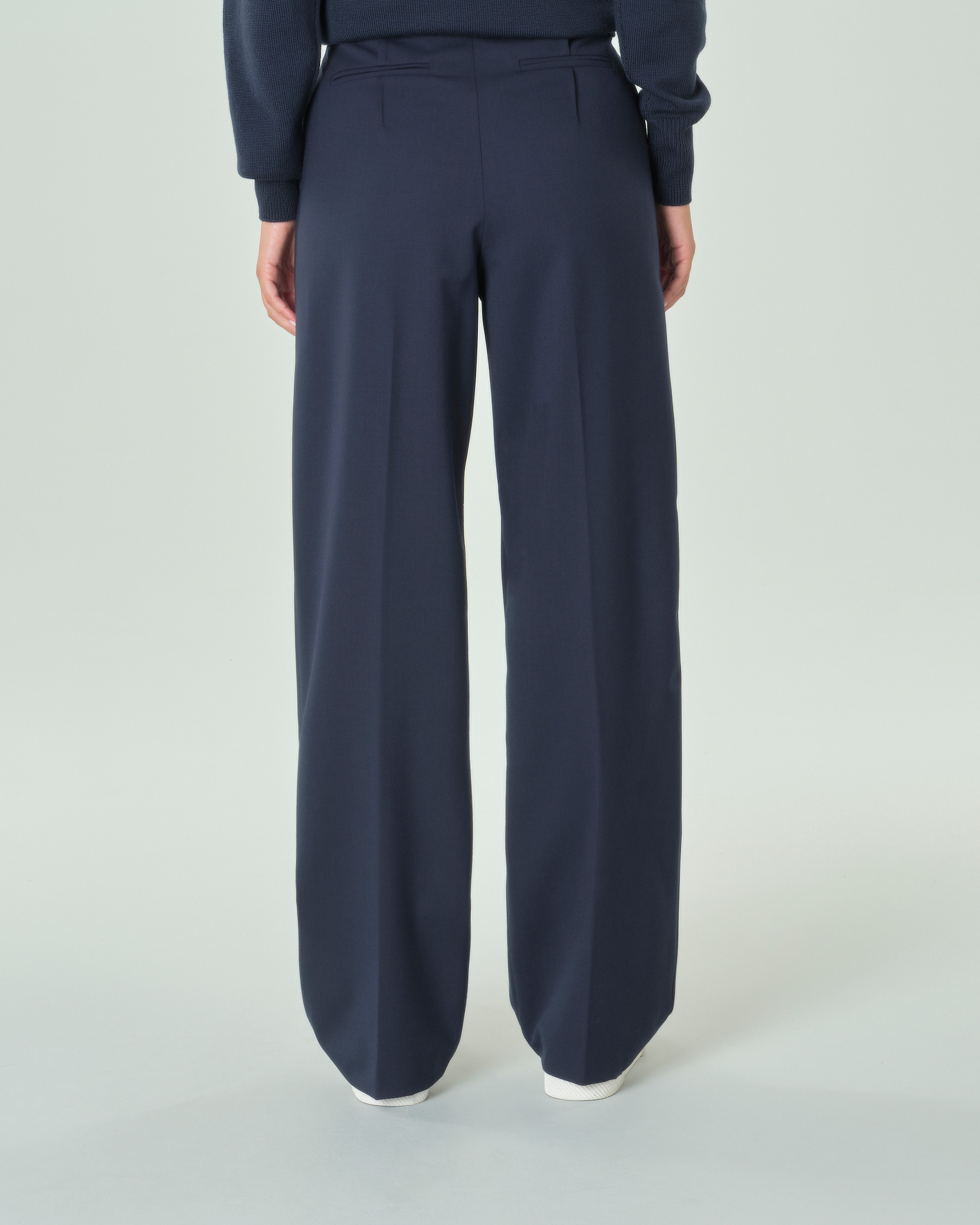 Le Braghe pantaloni misto nylon slim lavaggio blu main image 0