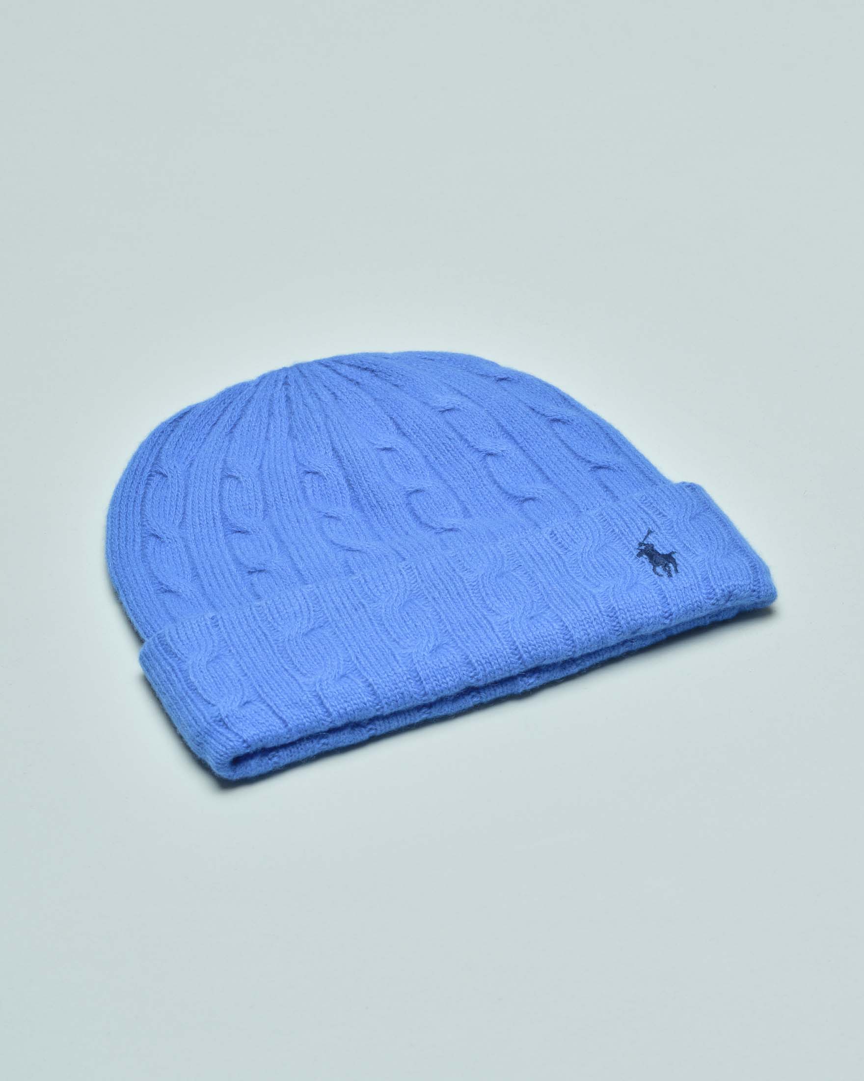 CAPPELLO - LANA BLU E NERO