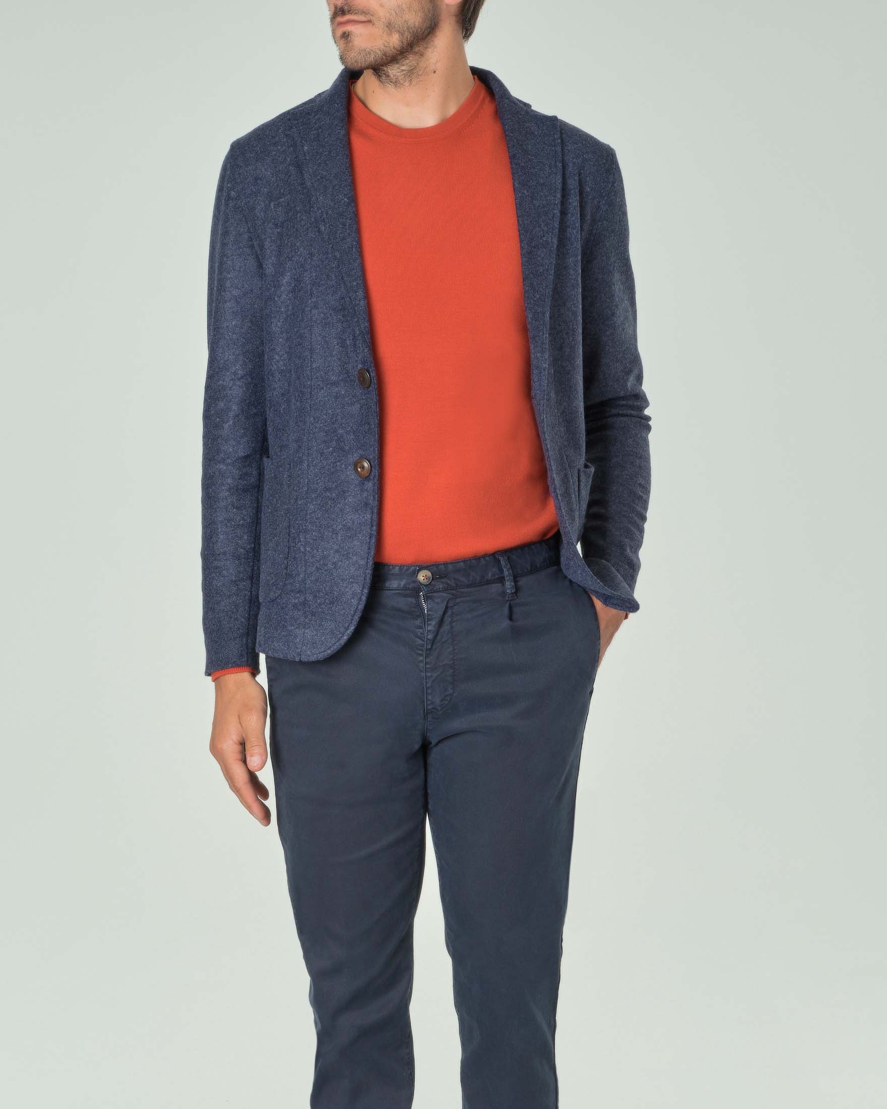 Giacca maglia Paul Baker blu denim in misto lana image