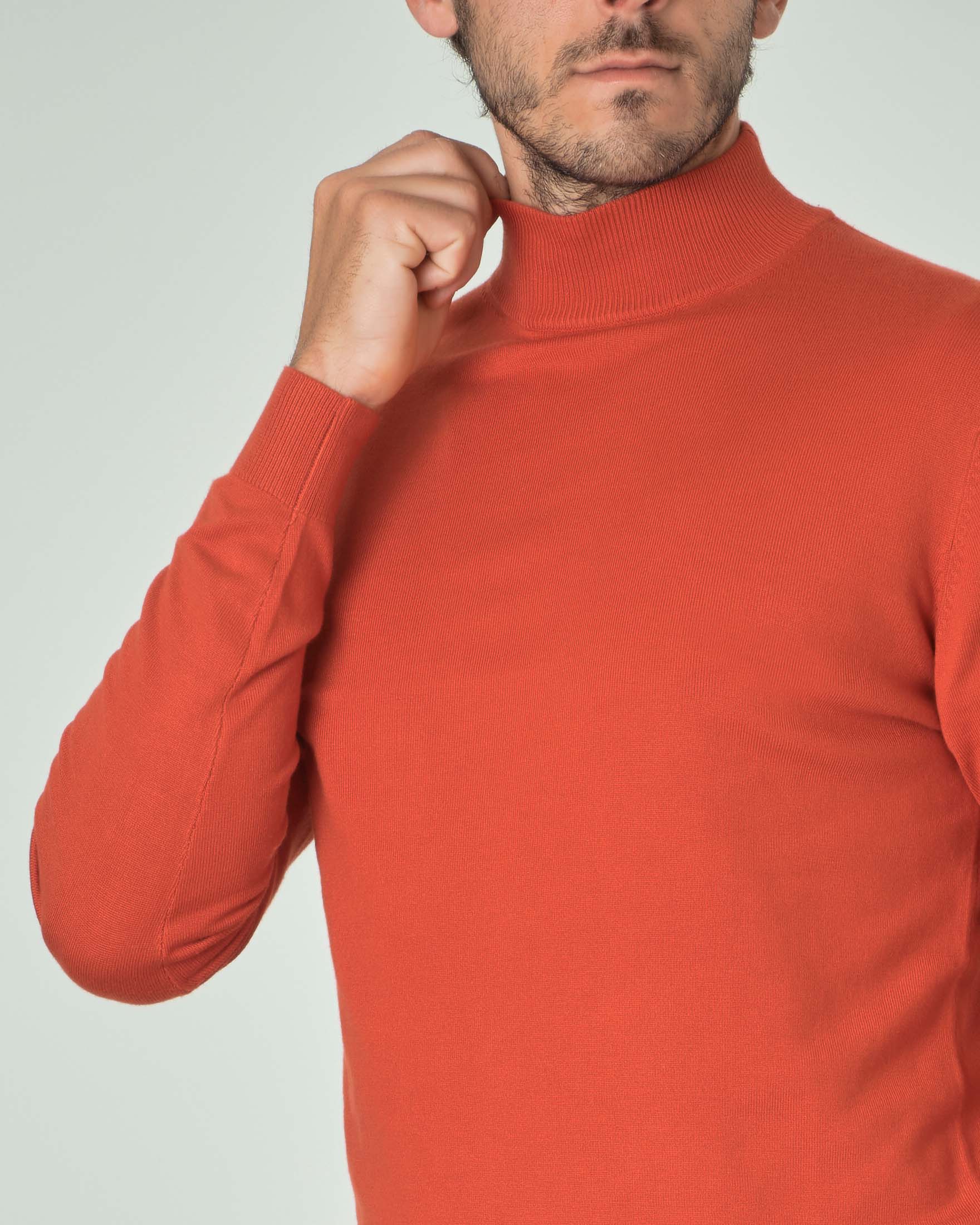 Lupetto arancione tinta unita image