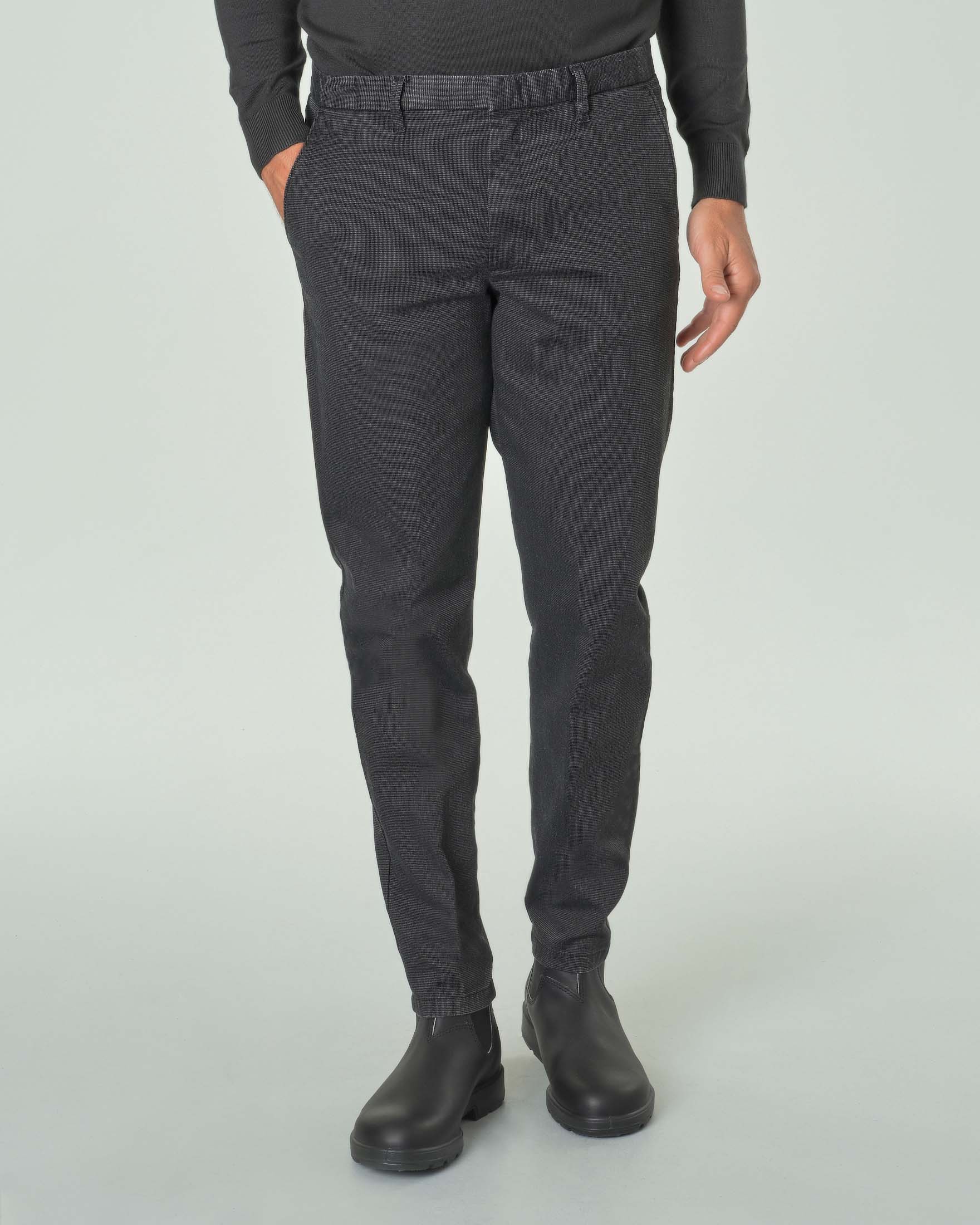 Le Braghe pantaloni chino uomo nero main image 1